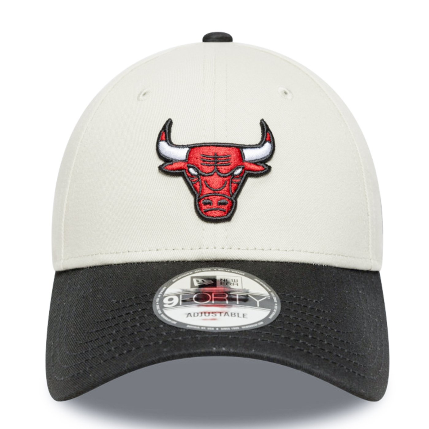 Bone New Era  9FORTY Chicago Bulls NBA Cinza Branco 2