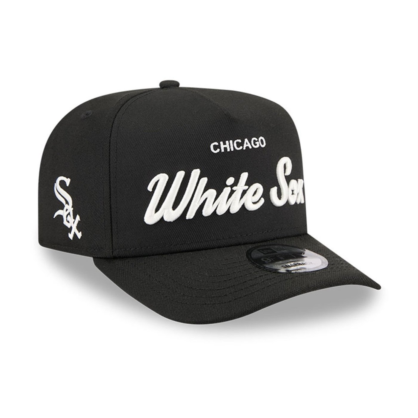 Bone New Era  9FIFTY  A-Frame Chicago White Sox MLB Preto Preto 3