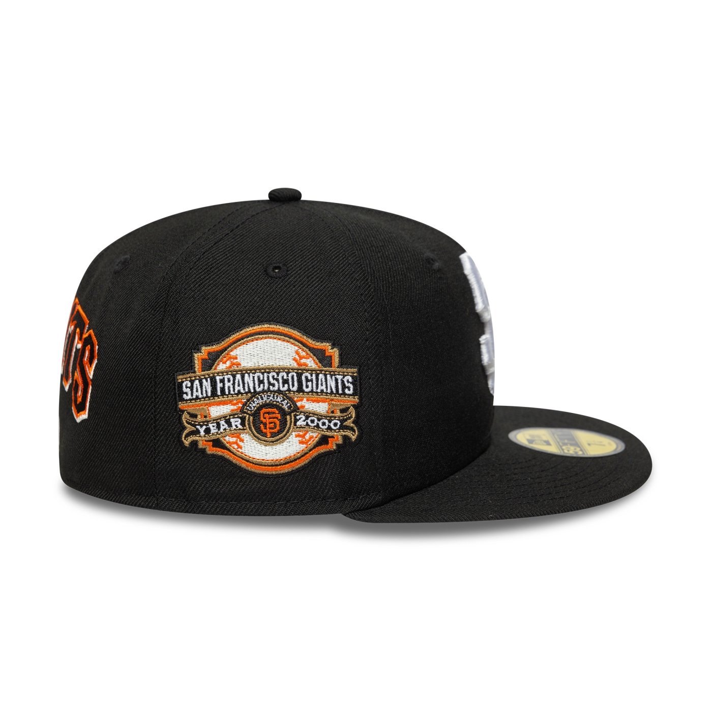 Bone New Era  59FIFTY San Francisco Giants MLB Preto Preto 3