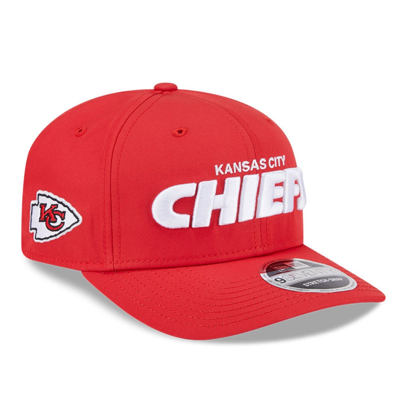 Bone New Era  9SEVENTY Strtch Snap  Kansas City Chiefs NFL Off White Vermelho 3
