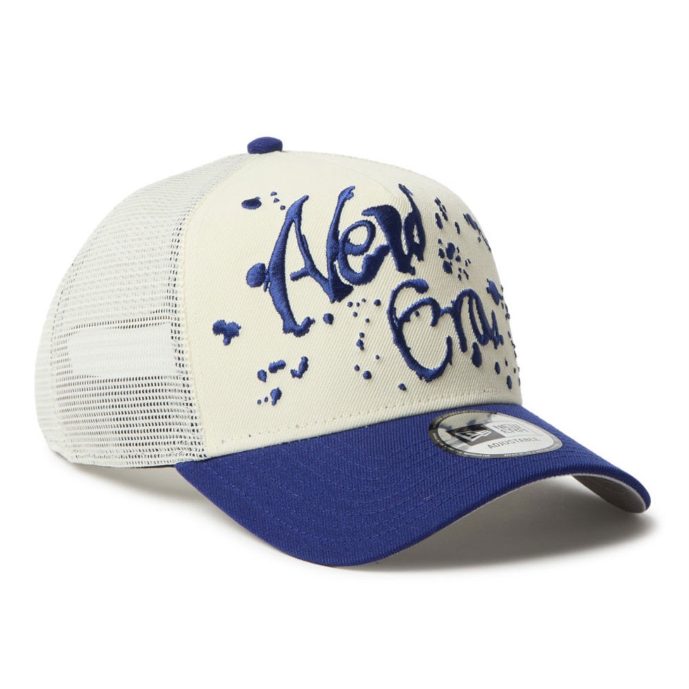 Bone New Era  9FORTY A-Frame Trucker Booking Program Off White Off White/Azul 3