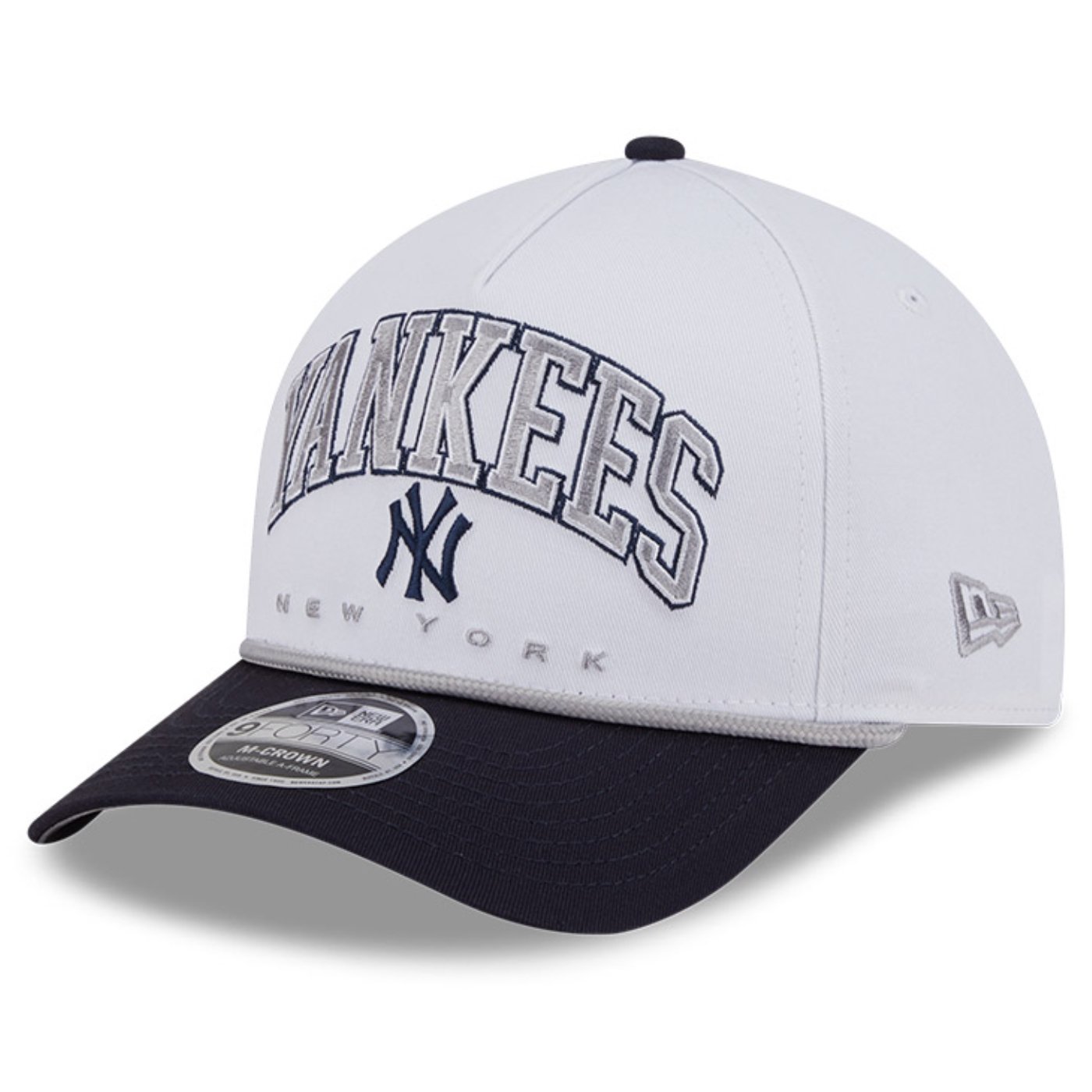 Bone New Era  9FORTY M-Crown A-Frame New York Yankees MLB Branco