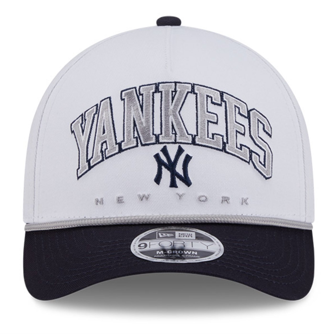 Bone New Era  9FORTY M-Crown A-Frame New York Yankees MLB Branco Branco 2