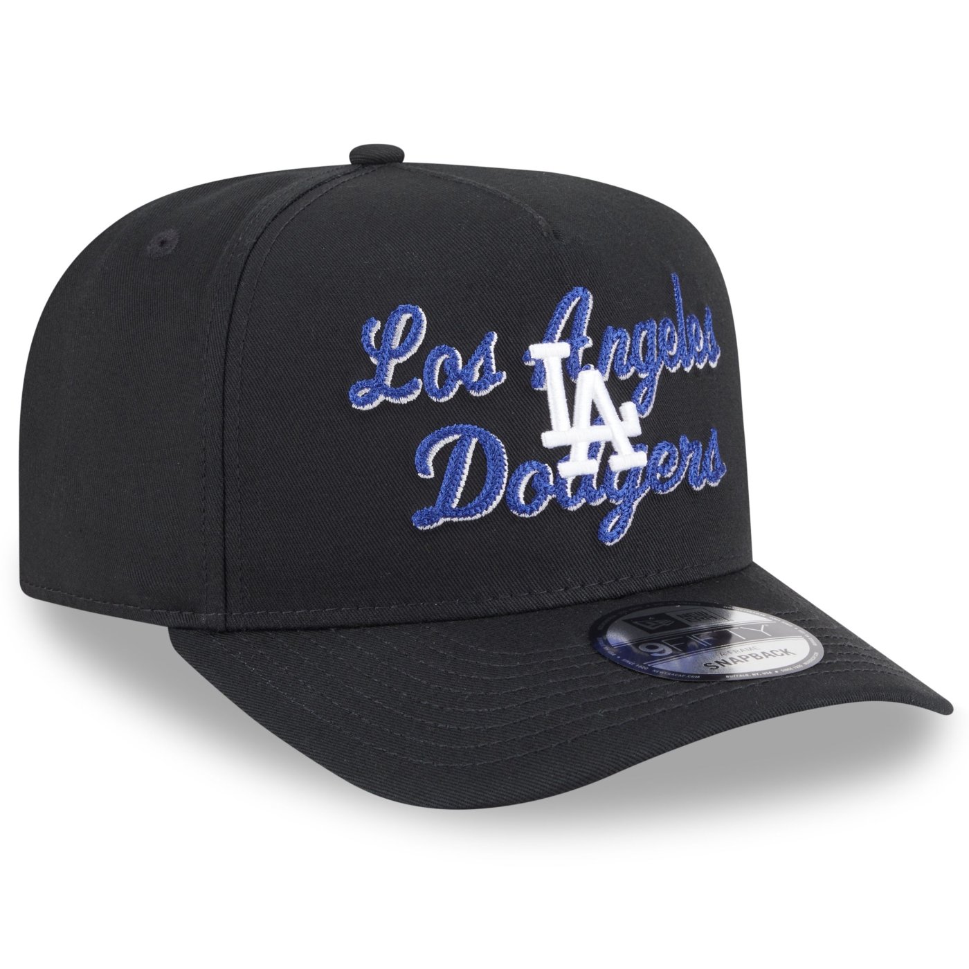 Bone New Era  9FIFTY A-Frame  Los Angeles Dodgers MLB Preto Preto 3