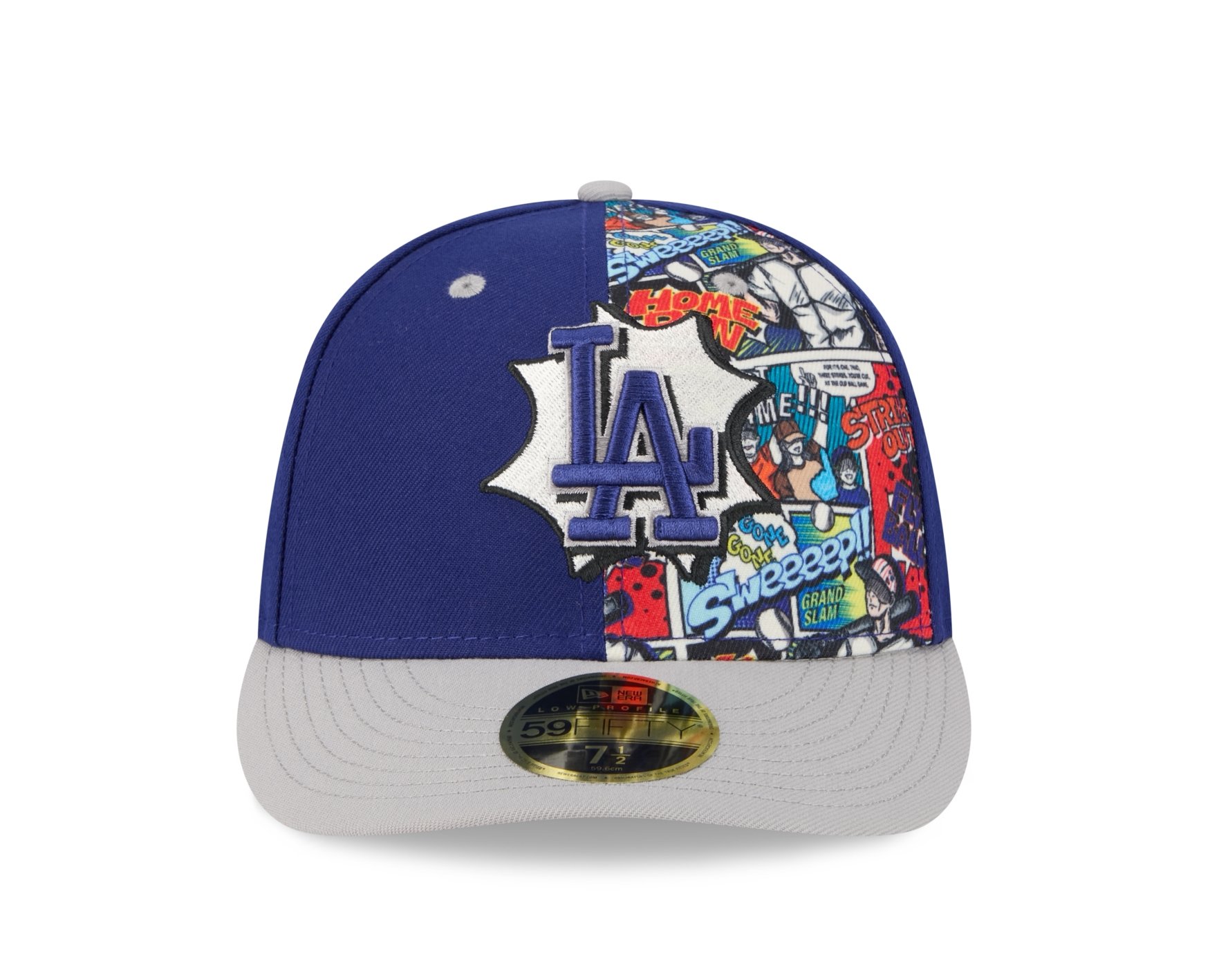 Bone New Era  59FIFTY Low Profile  Los Angeles Dodgers MLB Royal Royal 2