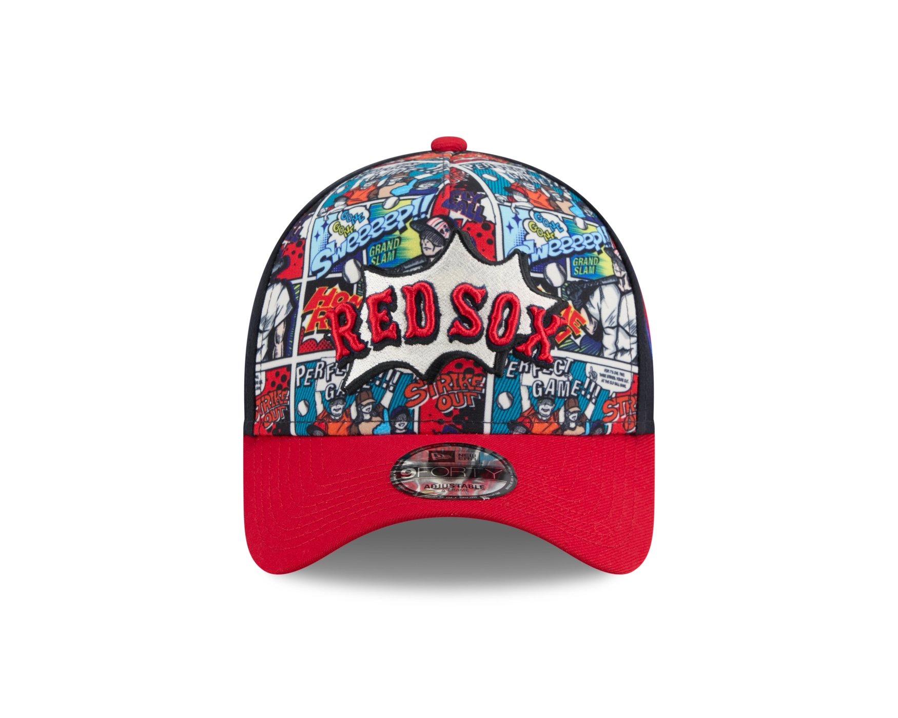 Bone New Era 9FORTY A-Frame Boston Red Sox MLB Marinho Marinho/Vermelho 2