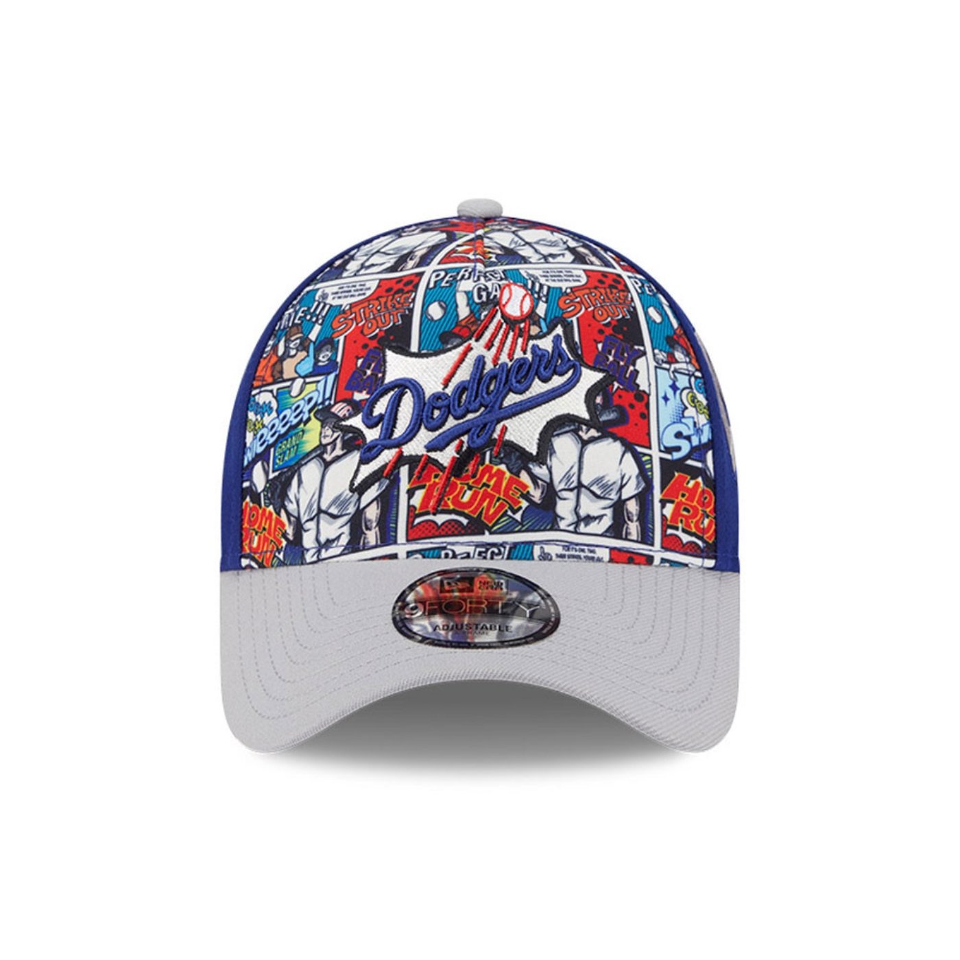 Bone New Era  9FORTY A-Frame  Los Angeles Dodgers MLB Royal Royal/Cinza 2