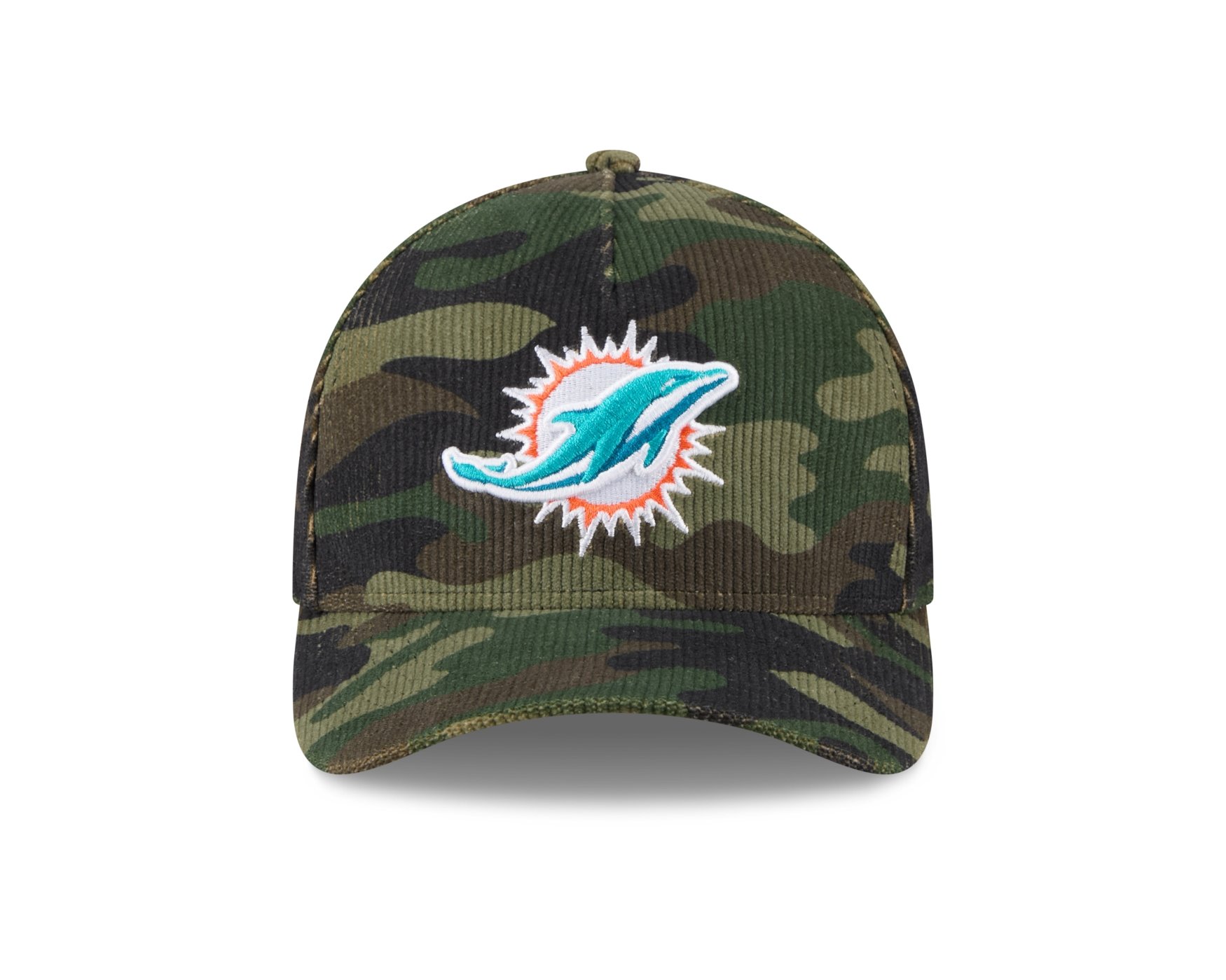 Bone New Era 9FORTY M-CROWN A-FRAME Miami Dolphins NFL Salute Service 2025 Militar Militar 2