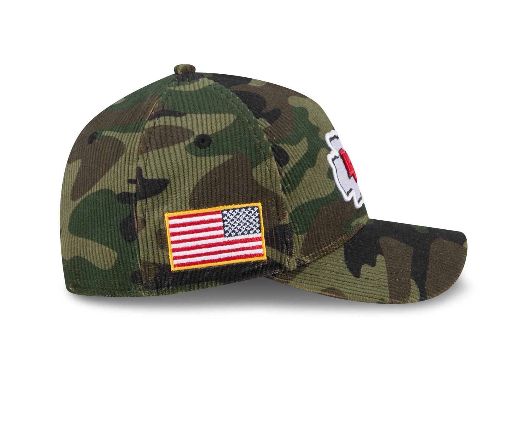 Bone New Era 9FORTY M-CROWN A-FRAME Kansas City Chiefs NFL Salute Service 2025 Militar Militar 6