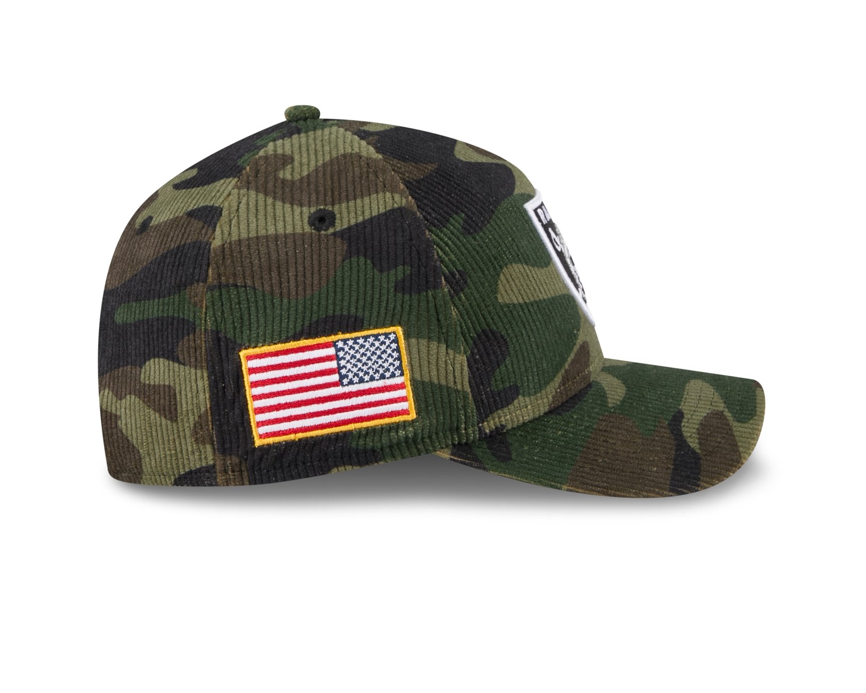 Bone New Era 9FORTY M-CROWN A-FRAME Las Vegas Raiders NFL Salute Service 2025 Militar Militar 6