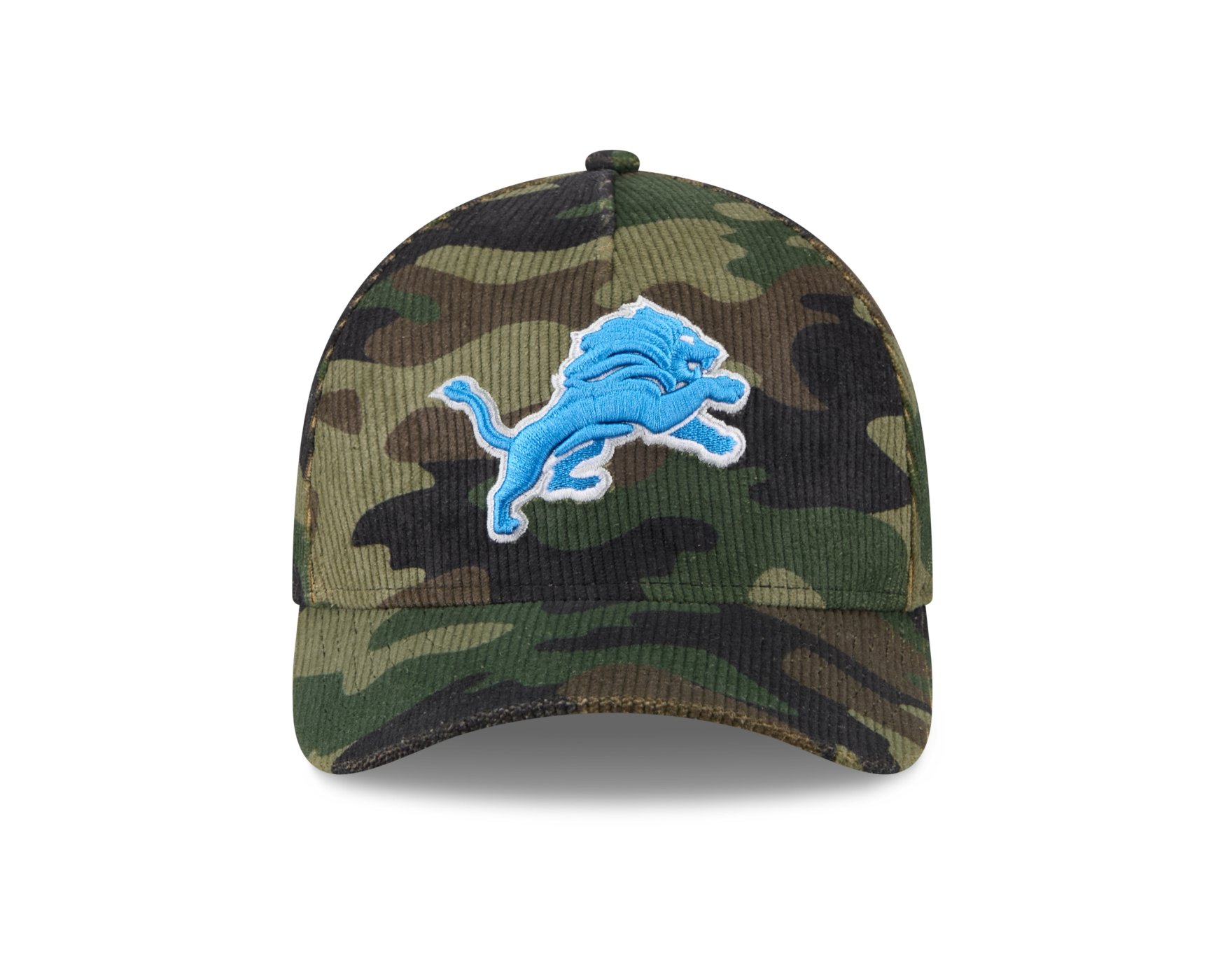 Bone New Era 9FORTY M-CROWN A-FRAME Detroit Lions NFL Salute Service 2025 Militar Verde Militar 2