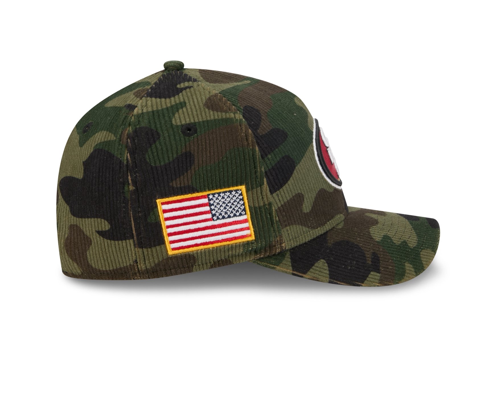 Bone New Era 9FORTY M-CROWN A-FRAME San Francisco 49ers NFL Salute Service 2025 Militar Militar 6