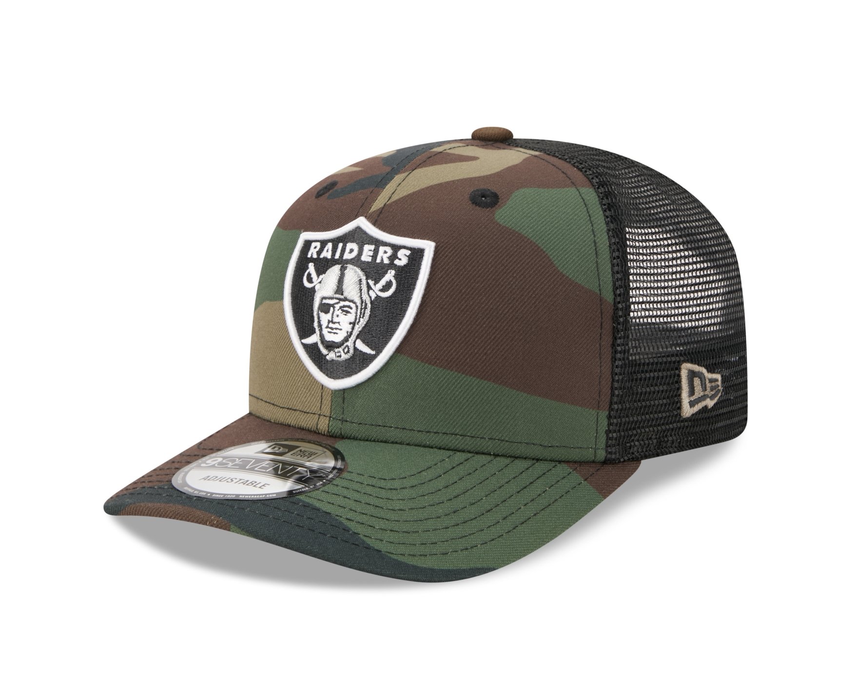Bone New Era 9SEVENTY Las Vegas Raiders NFL Salute Service 2025 Preto