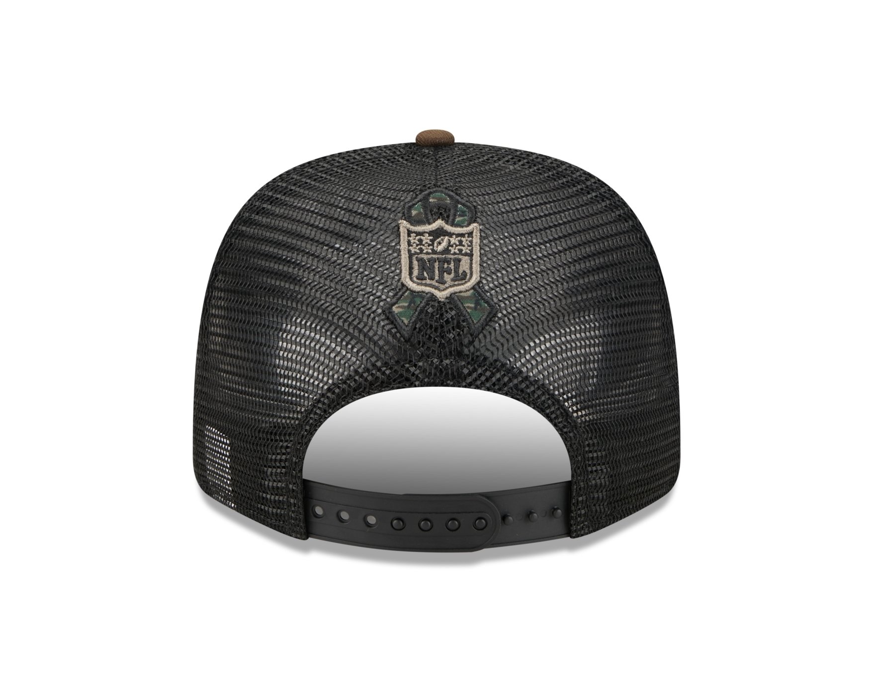 Bone New Era 9SEVENTY Las Vegas Raiders NFL Salute Service 2025 Preto Militar 4