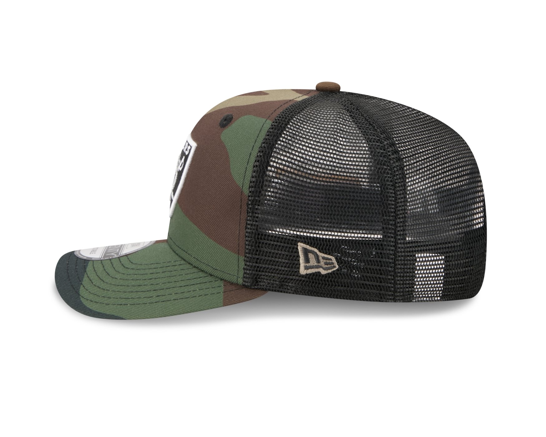 Bone New Era 9SEVENTY Las Vegas Raiders NFL Salute Service 2025 Preto Militar 5