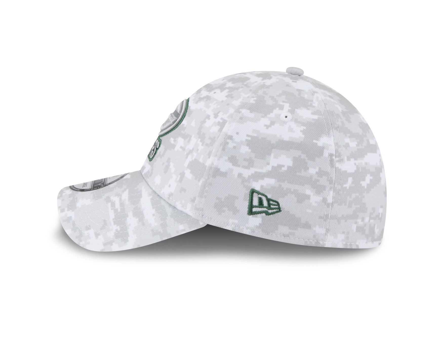 Bone New Era 39THIRTY Green Bay Packers NFL Salute Service 2025 Verde Cinza 6
