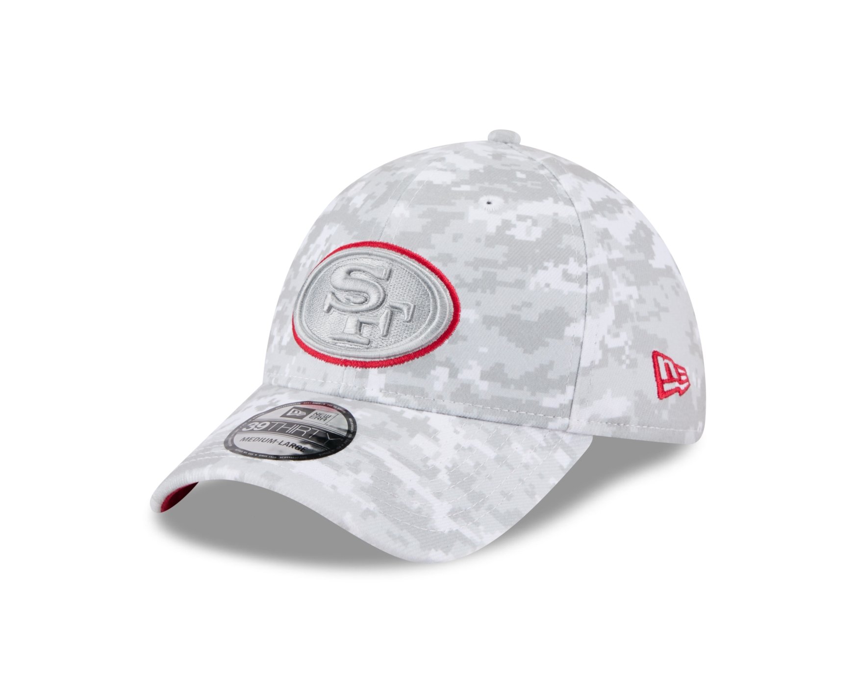 Bone New Era 39THIRTY San Francisco 49ers NFL Salute Service 2025 Militar