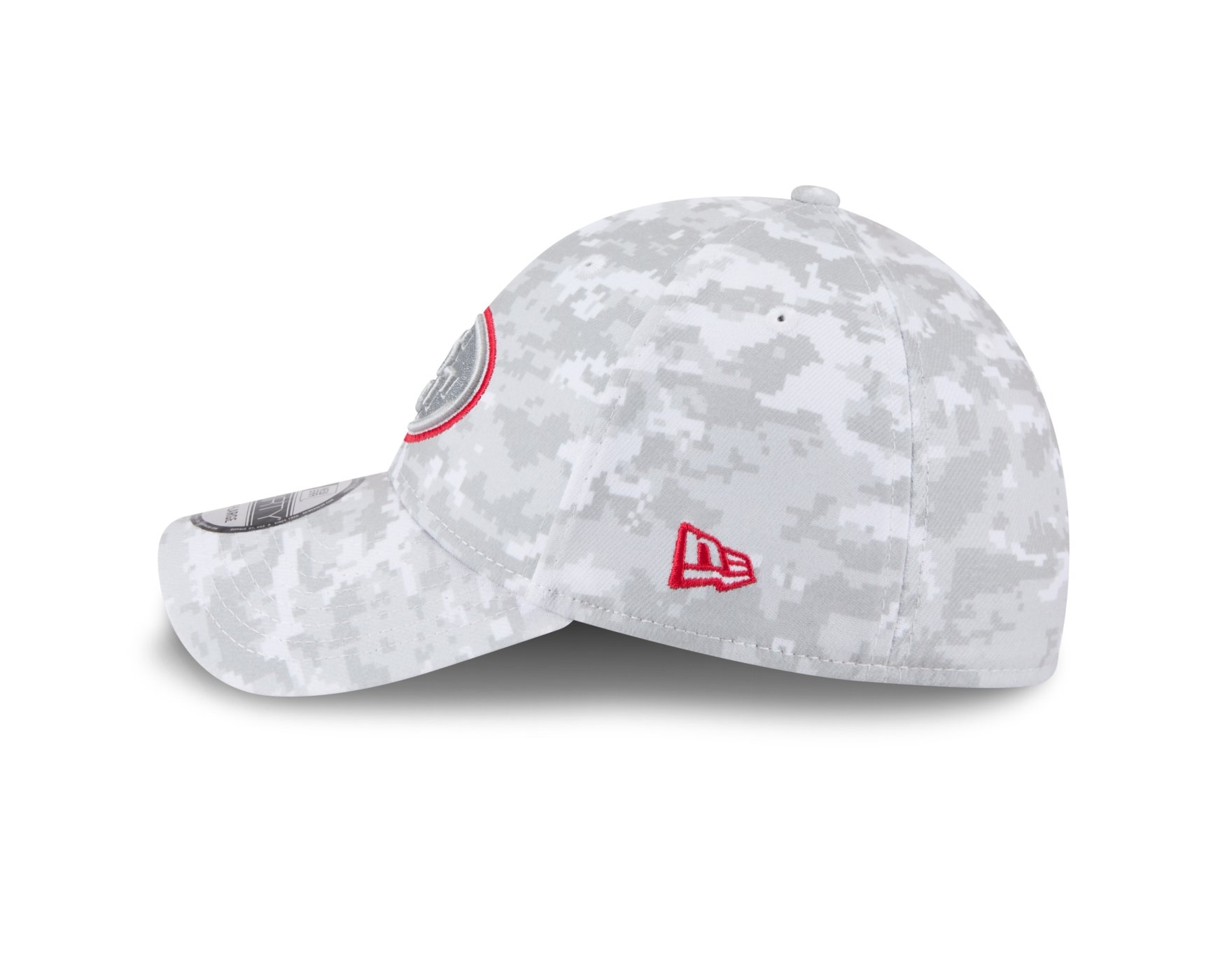 Bone New Era 39THIRTY San Francisco 49ers NFL Salute Service 2025 Militar Cinza 6
