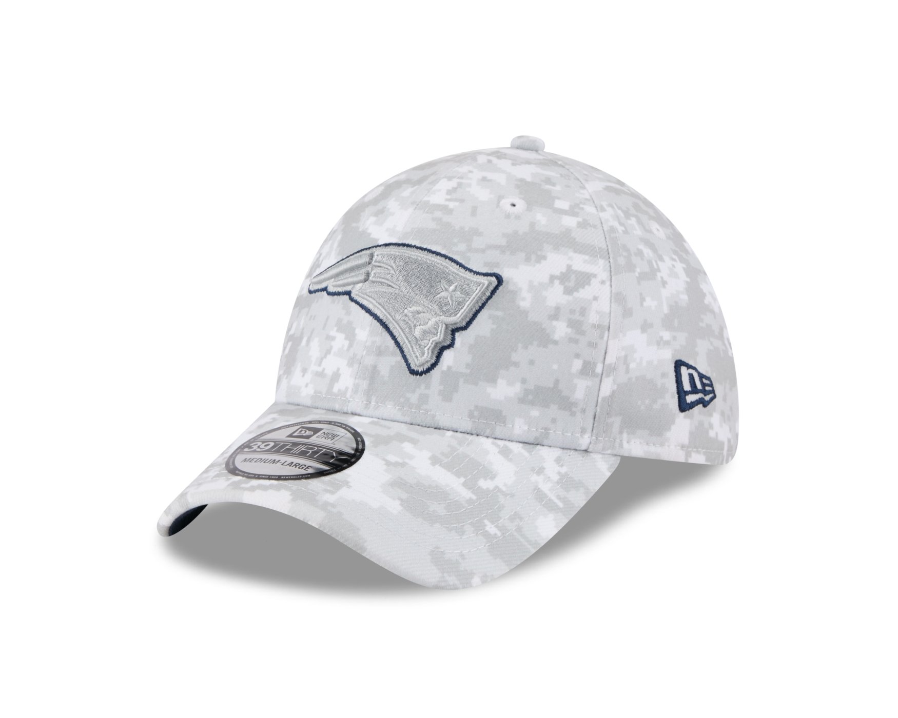 Bone New Era 39THIRTY New England Patriots NFL Salute Service 2025 Militar
