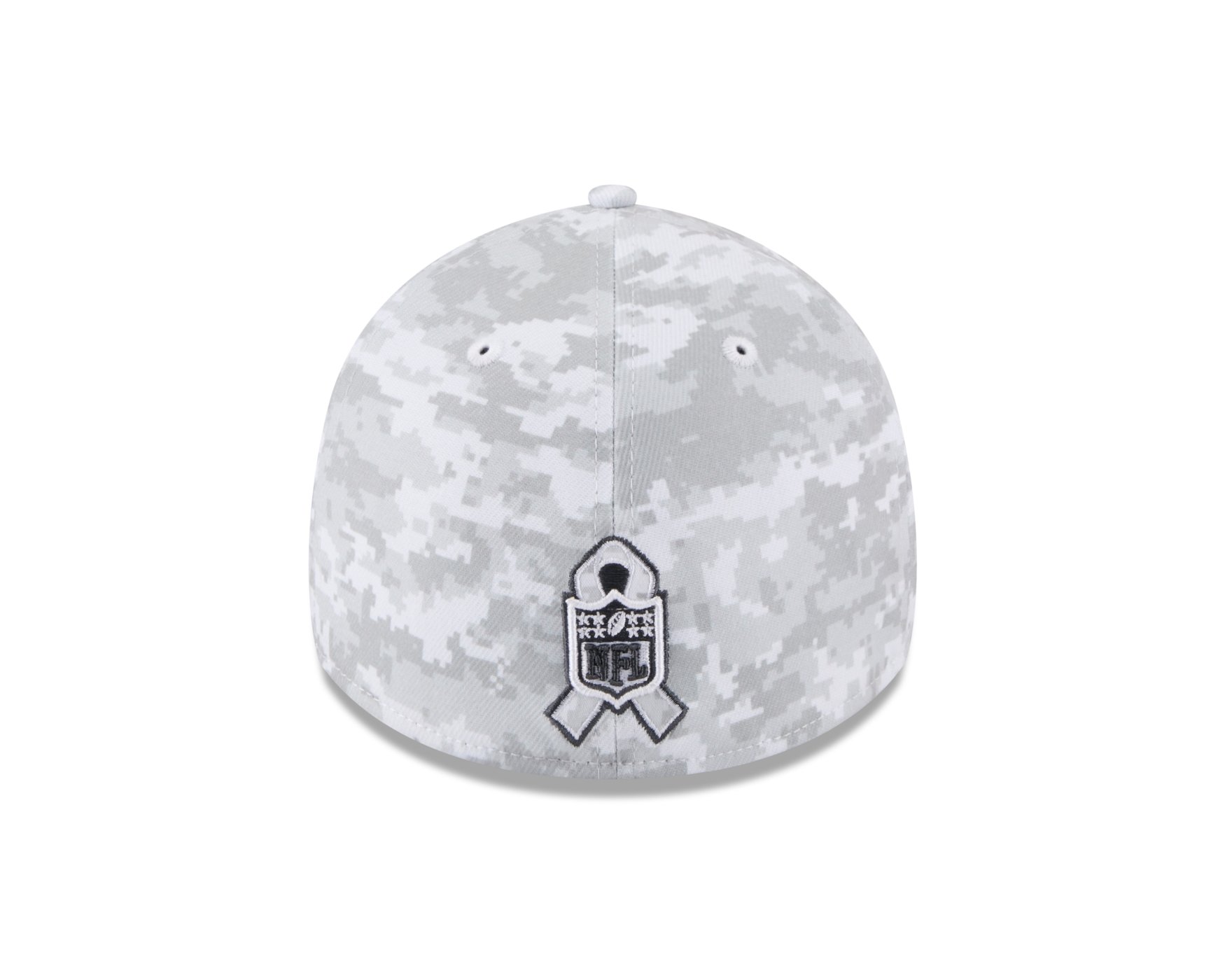 Bone New Era 39THIRTY New England Patriots NFL Salute Service 2025 Militar Cinza 4