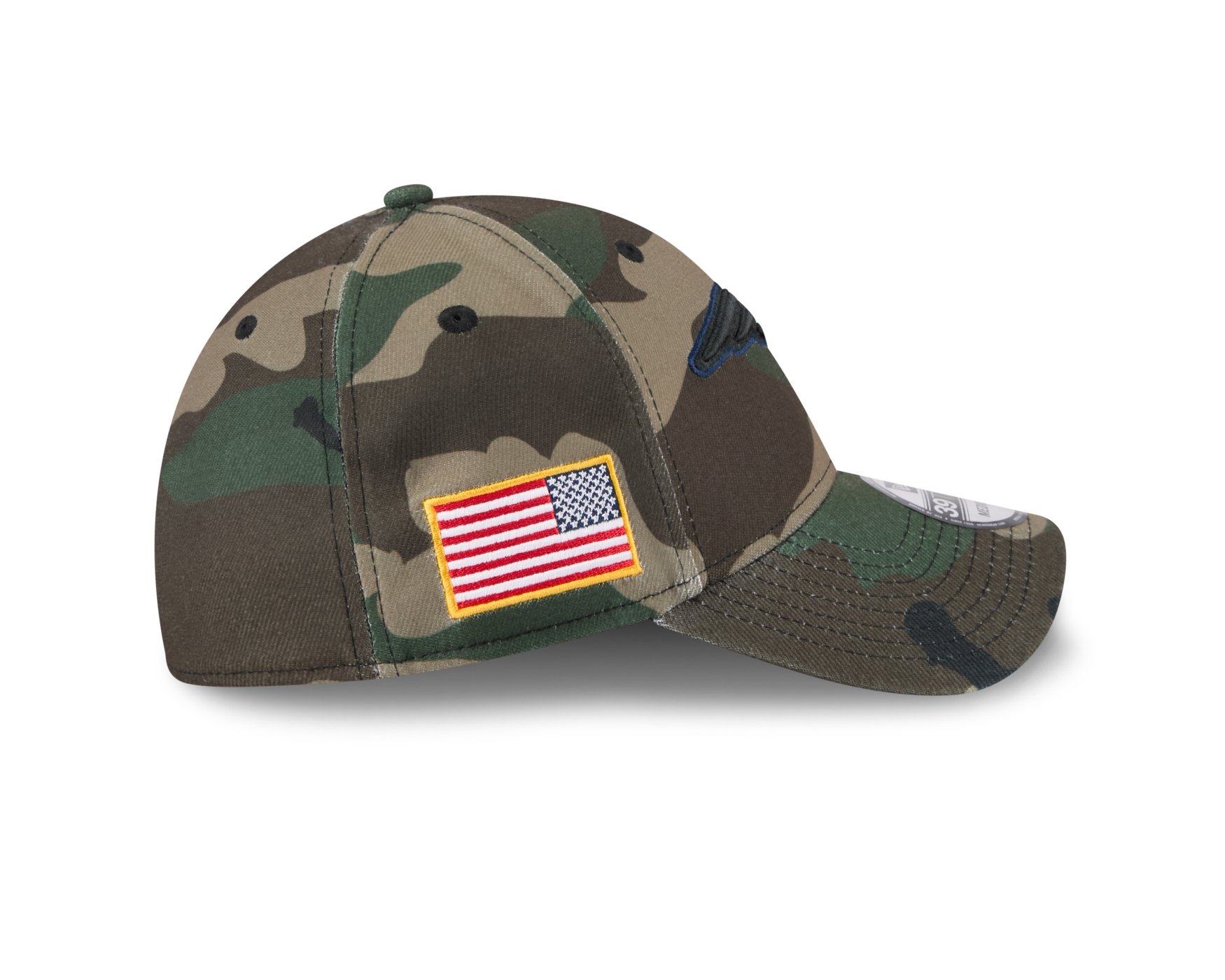 Bone New Era 39THIRTY New England Patriots NFL Salute Service 2025 Militar Militar 6
