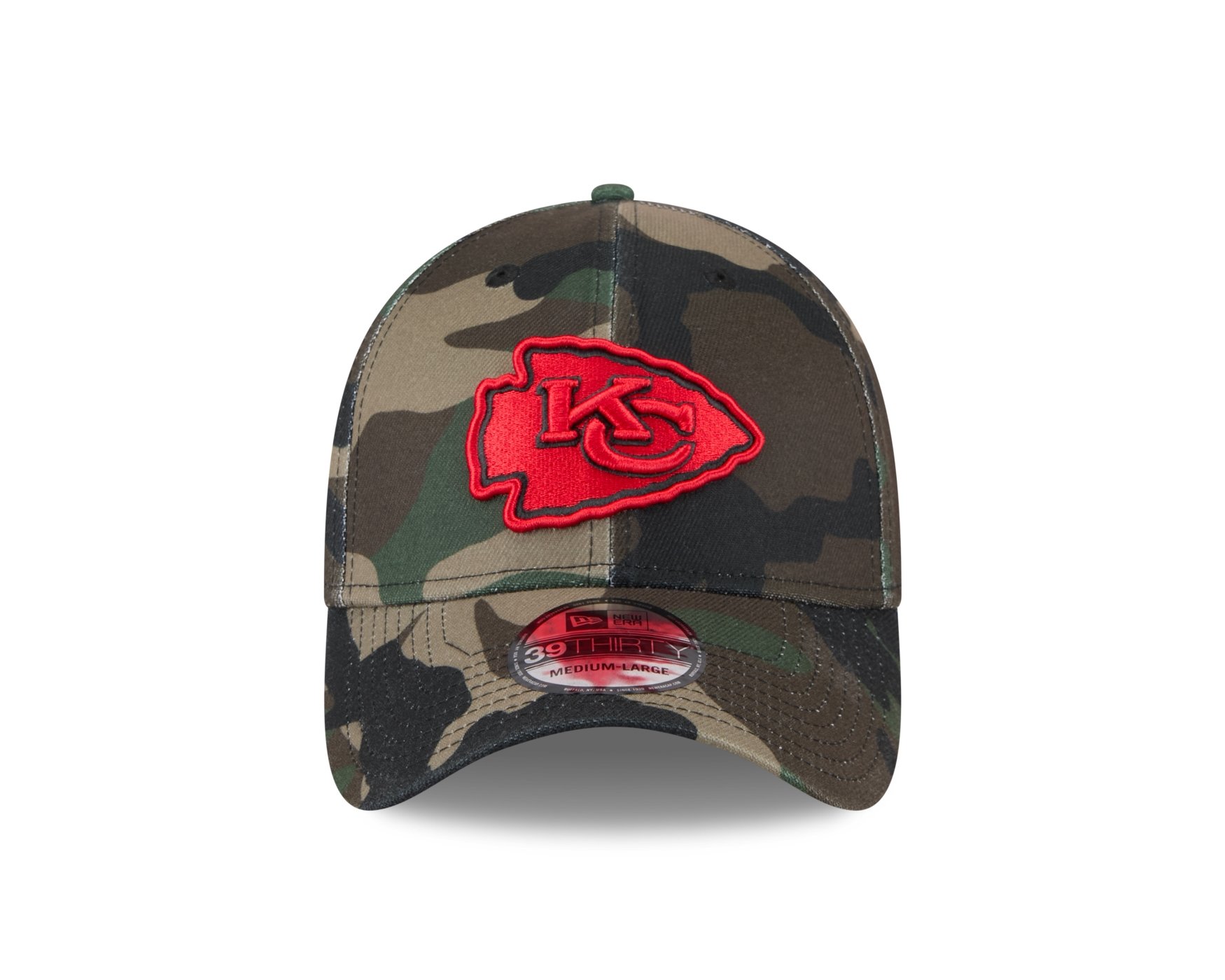 Bone New Era 39THIRTY Kansas City Chiefs NFL Salute Service 2025 Militar Militar 2