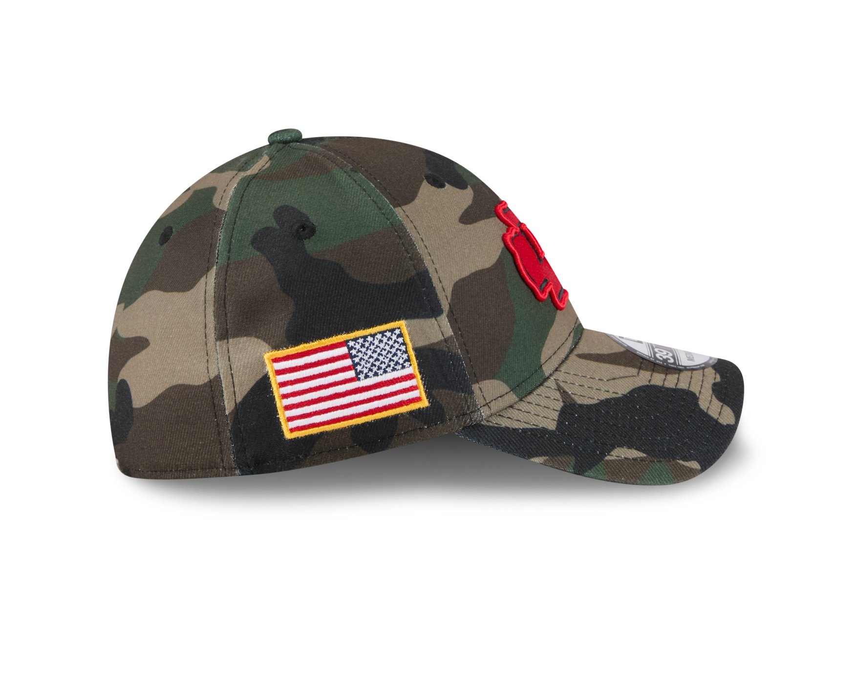 Bone New Era 39THIRTY Kansas City Chiefs NFL Salute Service 2025 Militar Militar 5