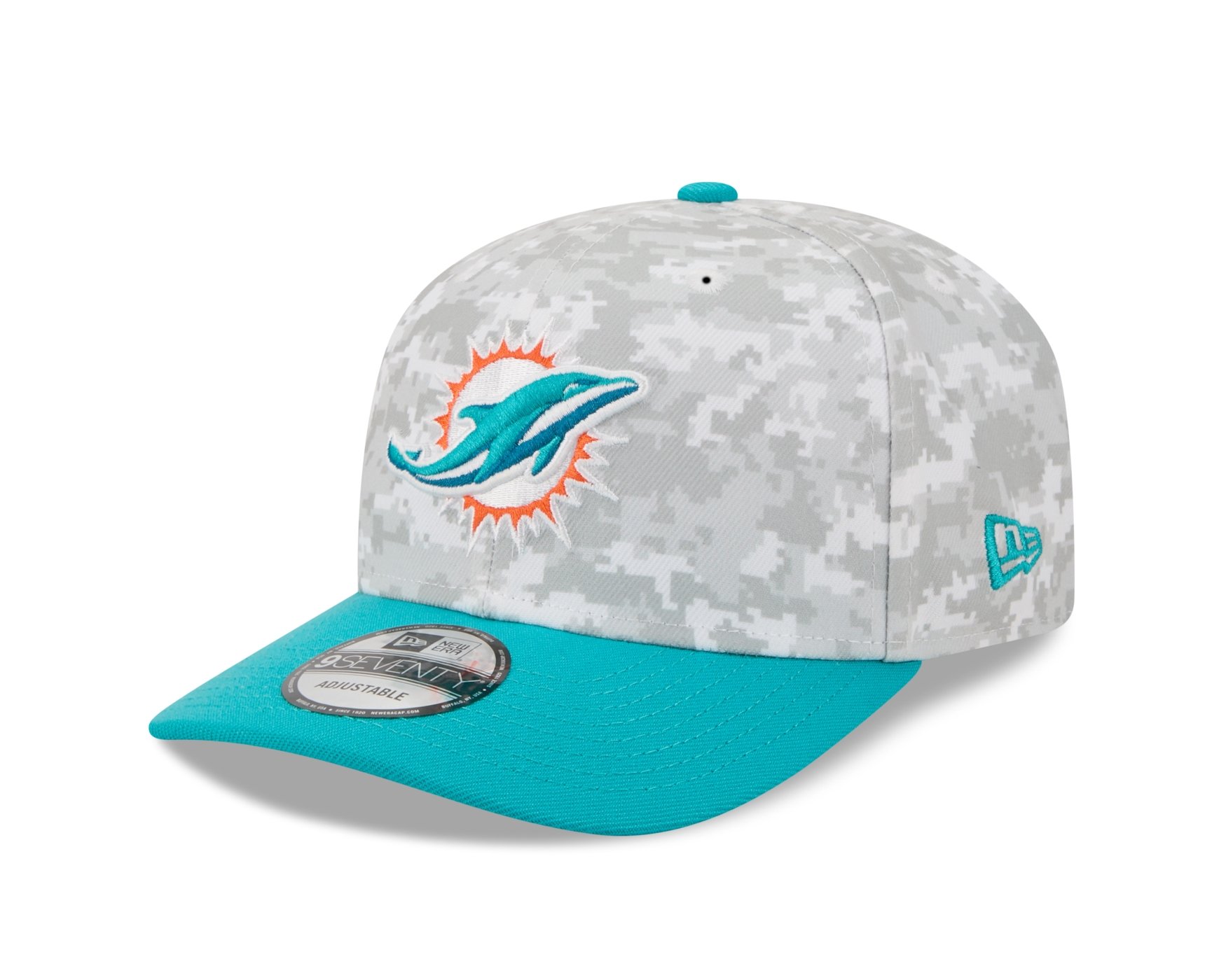 Bone New Era 9SEVENTY Miami Dolphins NFL Salute Service 2025 Verde