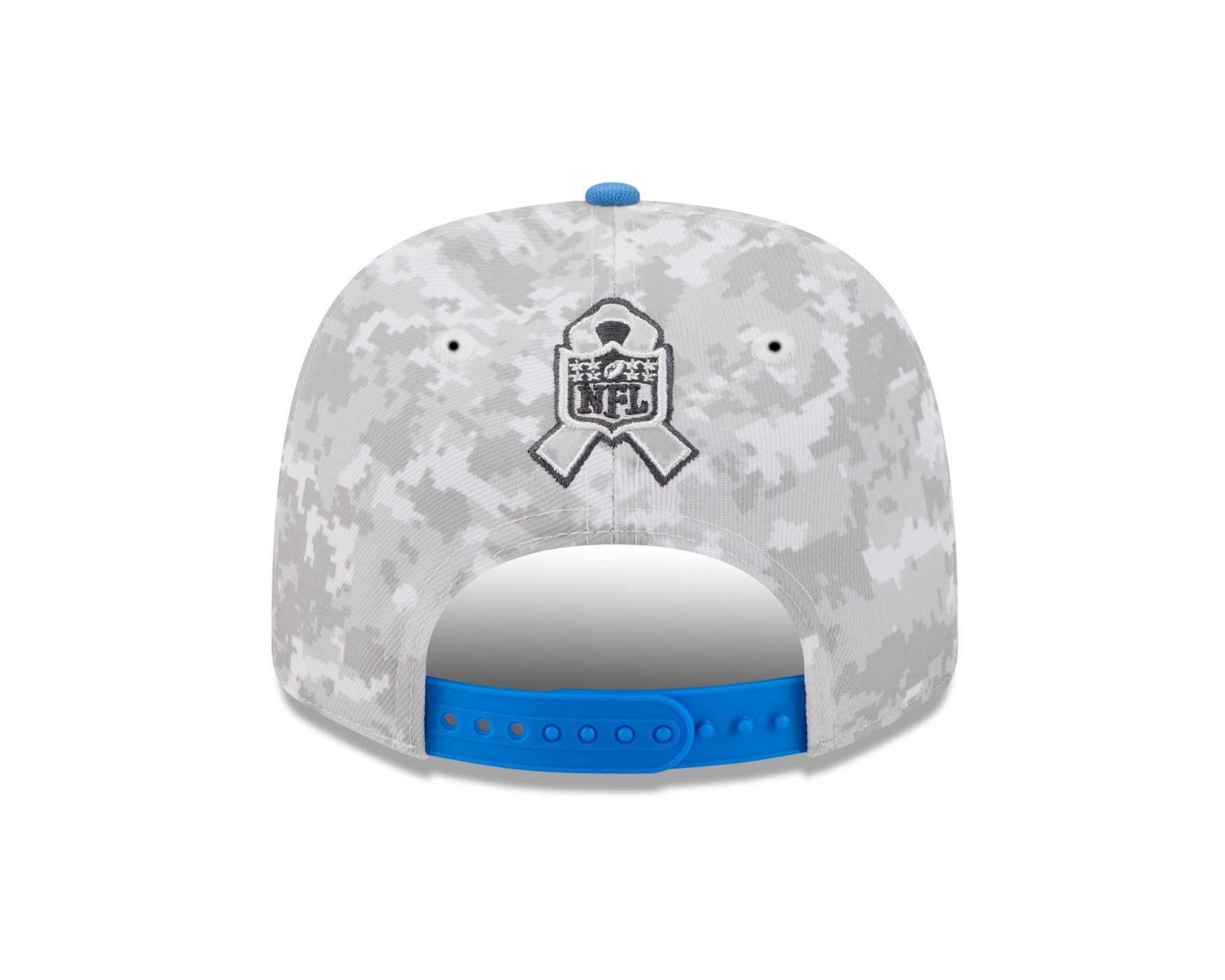 Bone New Era 9SEVENTY Los Angeles Chargers NFL Salute Service 2025 Azul Cinza/Azul 4