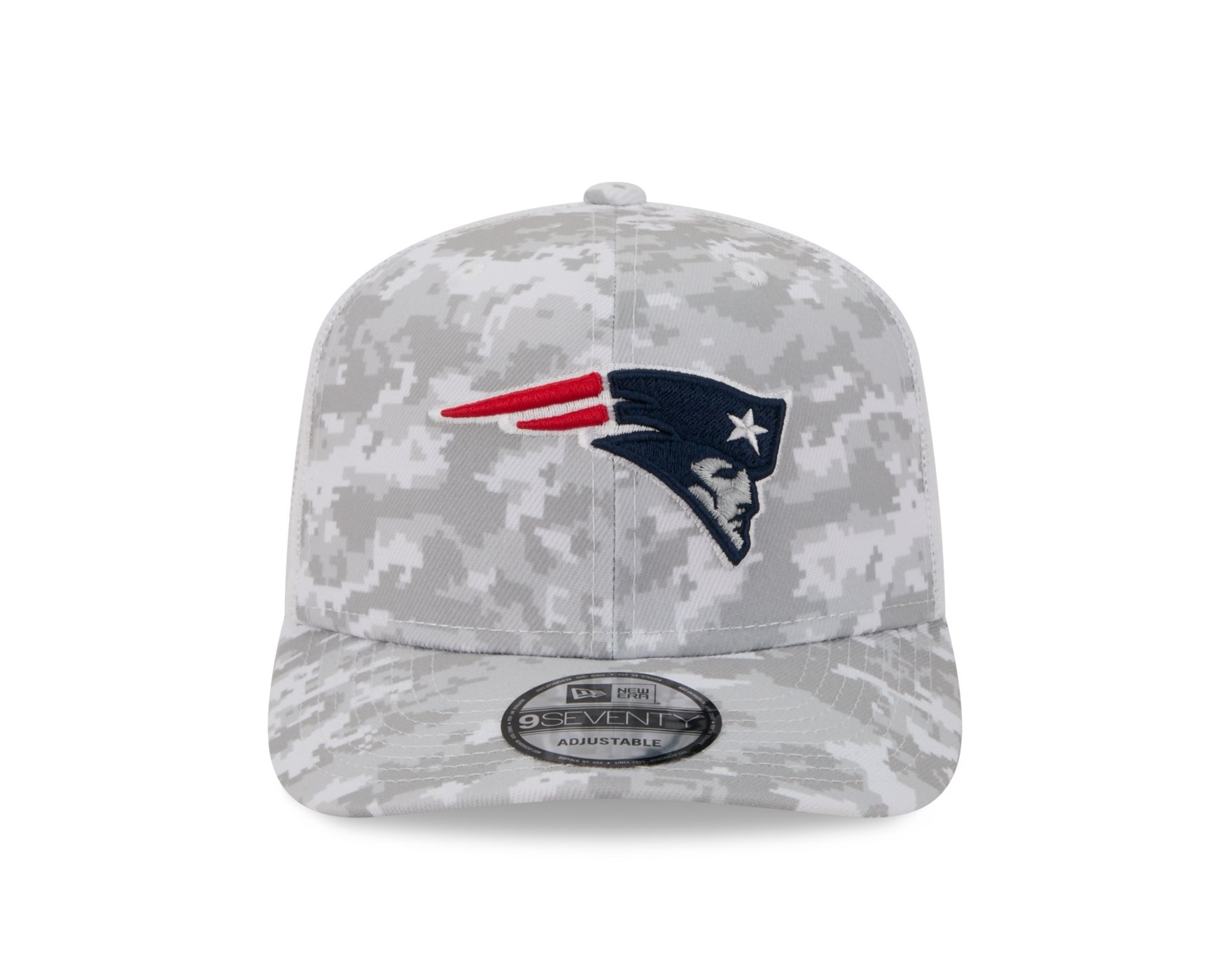 Bone New Era 9SEVENTY New England Patriots NFL Salute Service 2025 Azul Branco 2