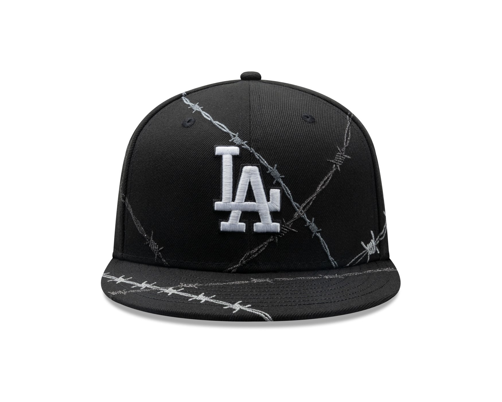 Bone New Era 59FIFTY Los Angeles Dodgers MLB Halloween Pack Preto Preto 4