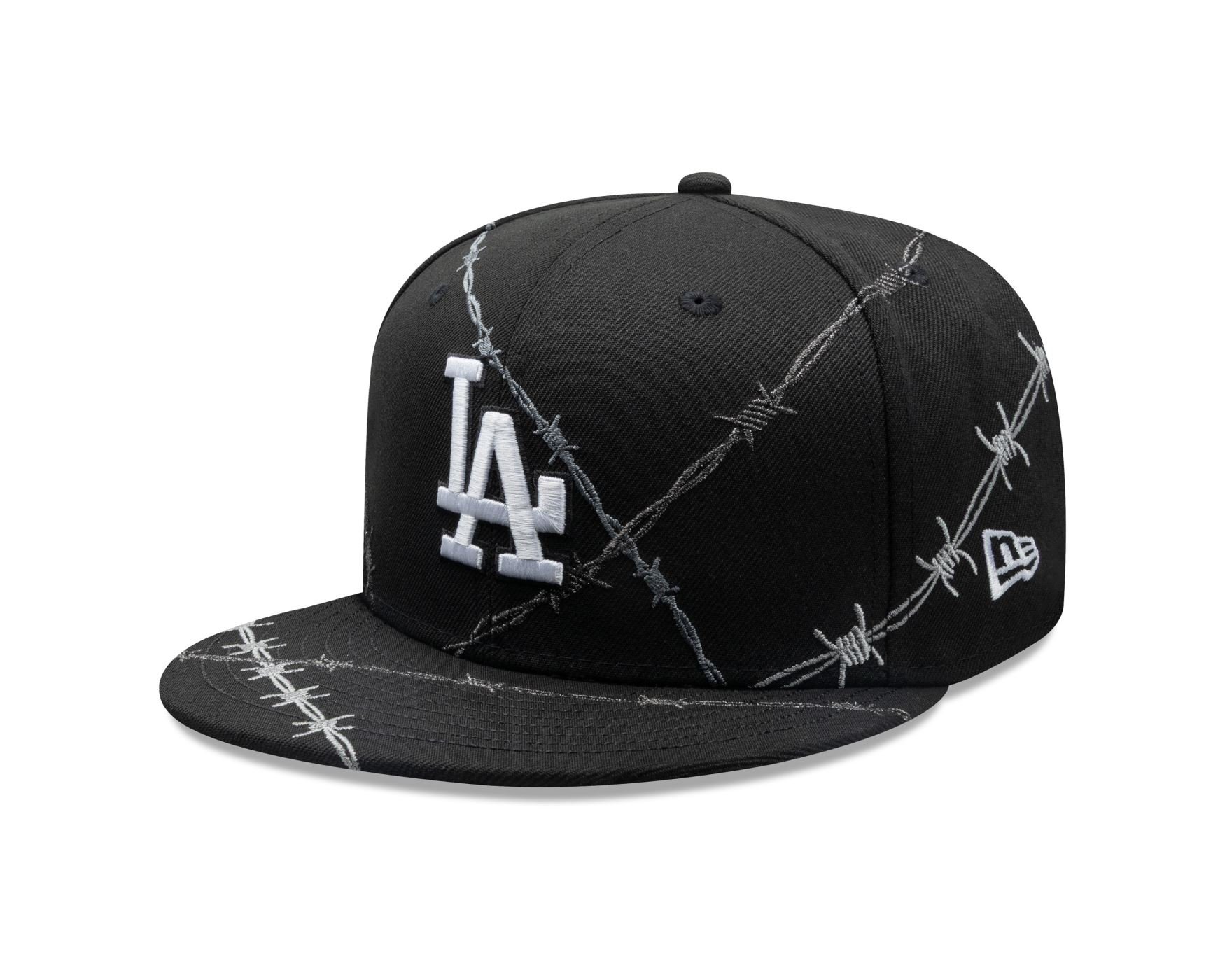 Bone New Era  59FIFTY Los Angeles Dodgers MLB Halloween Pack Preto