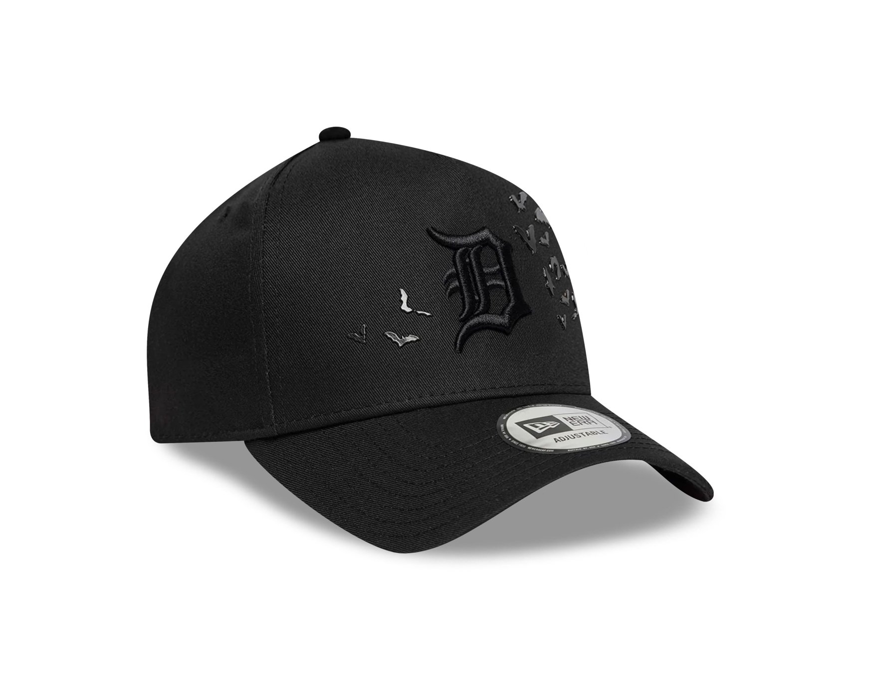 Bone New Era 9FORTY A-Frame Detroit Tigers MLB Halloween Pack Preto Preto 3