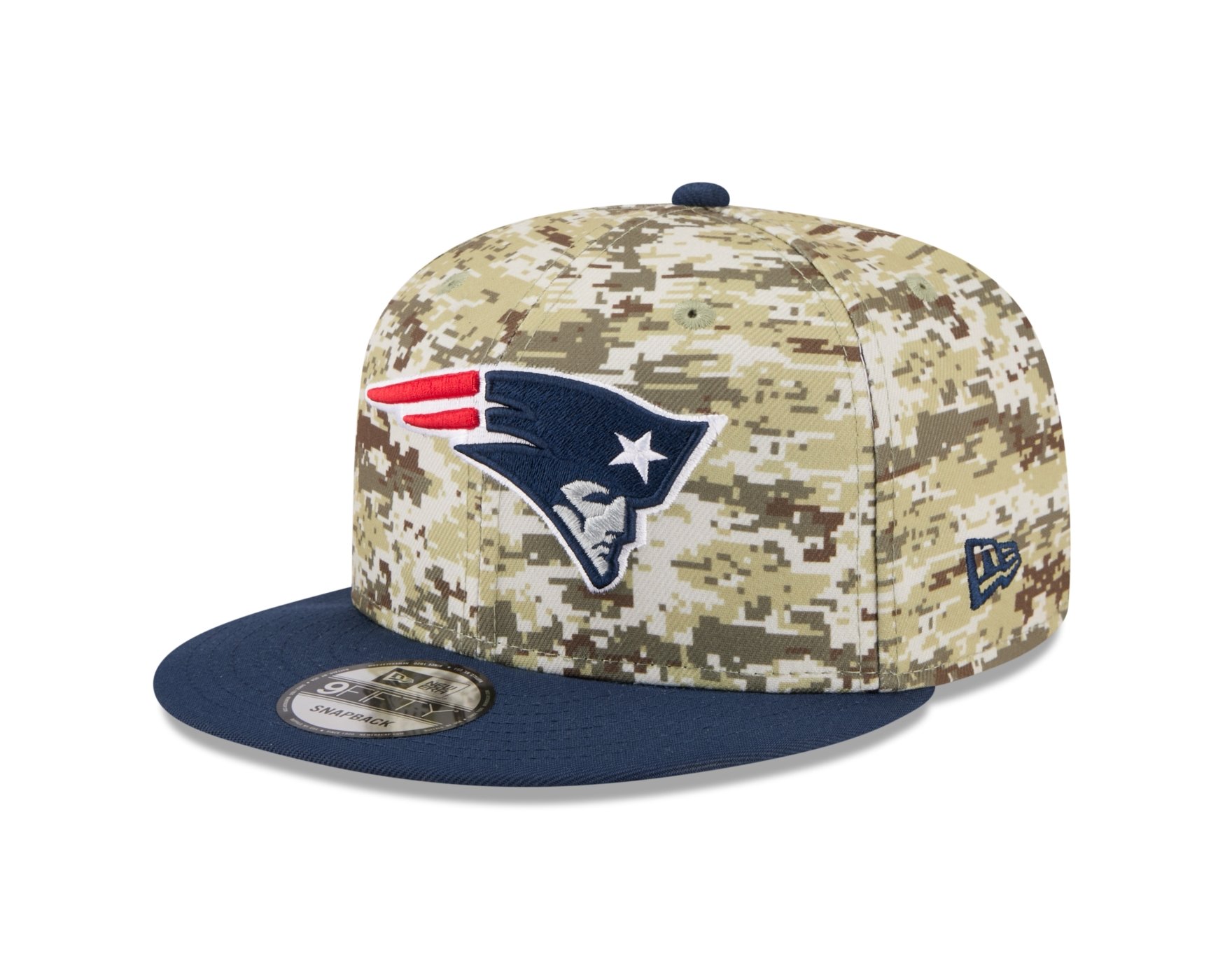 Bone New Era 9FIFTY New England Patriots NFL Salute Service 2025 Militar