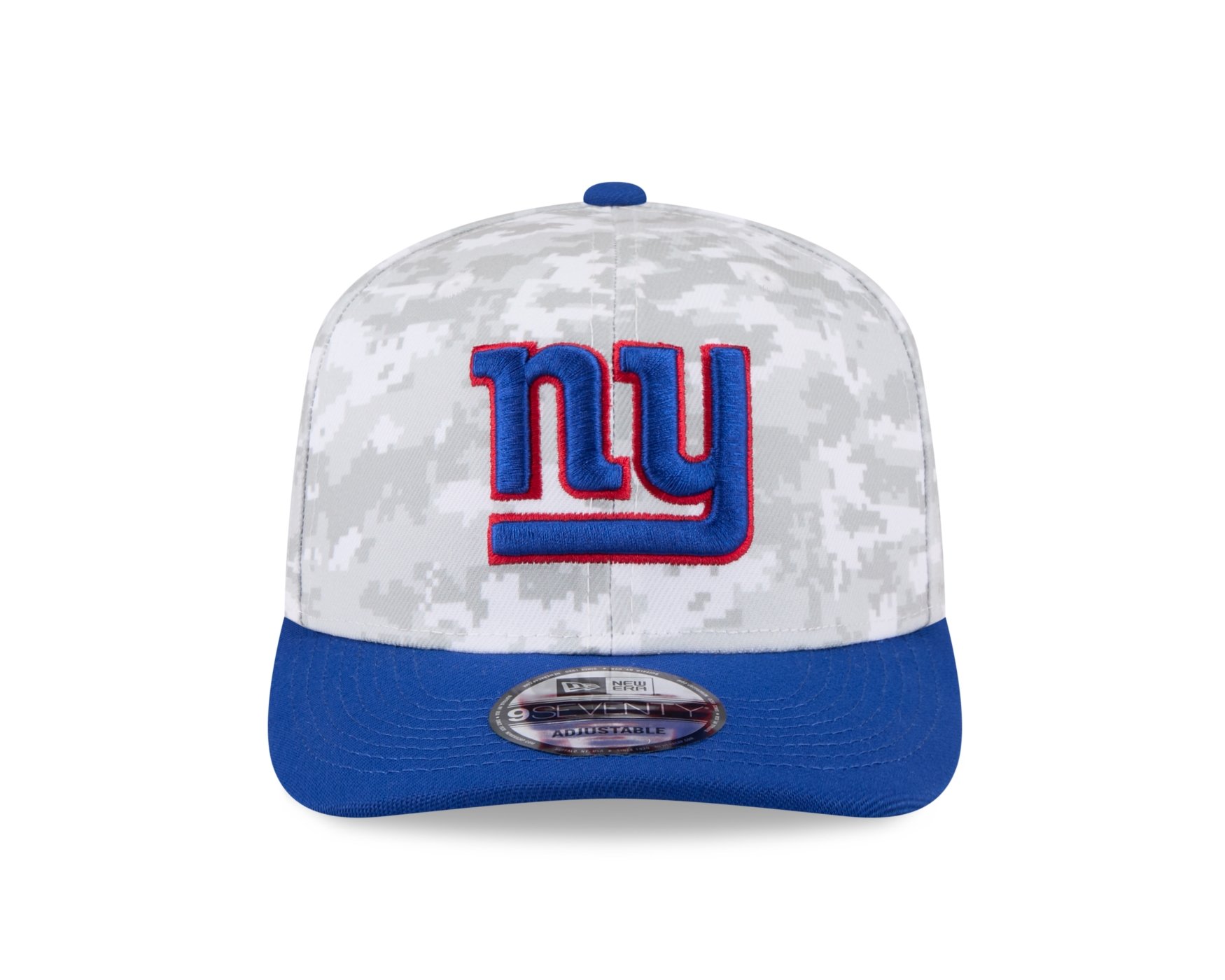 Bone New Era 9SEVENTY New York Giants NFL Salute Service 2025 Militar Cinza/Azul 2