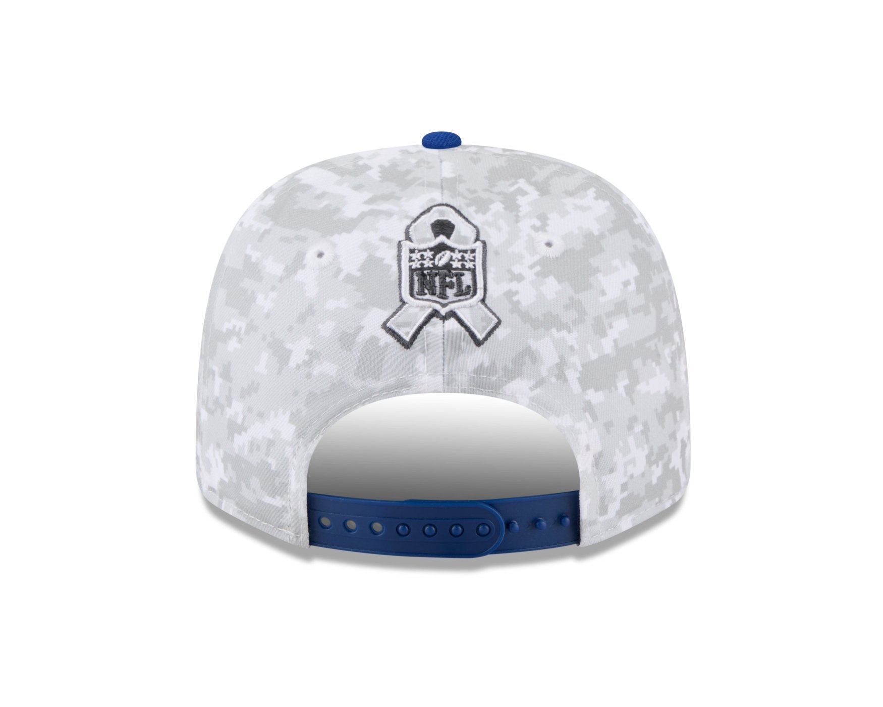 Bone New Era 9SEVENTY New York Giants NFL Salute Service 2025 Militar Cinza/Azul 4