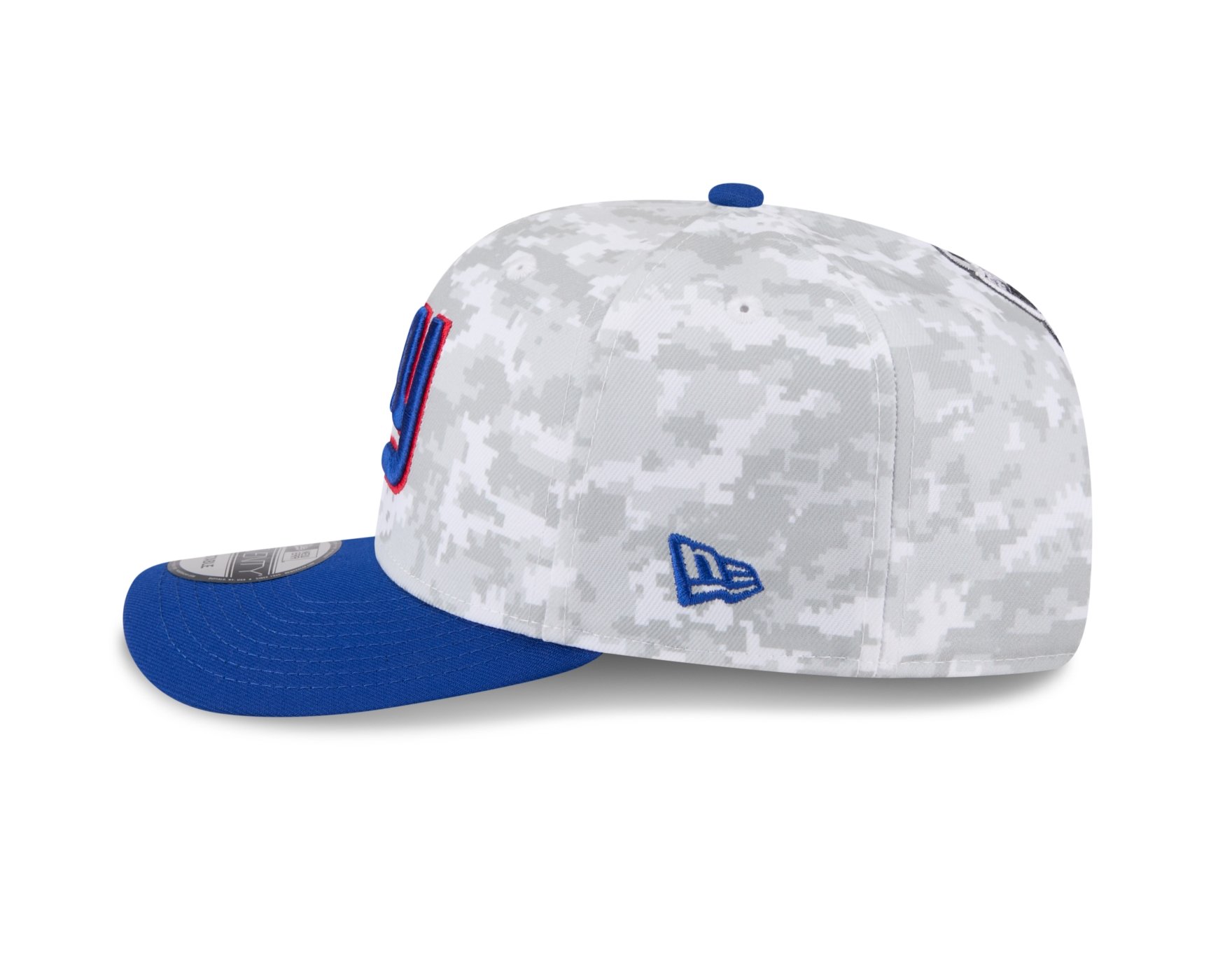 Bone New Era 9SEVENTY New York Giants NFL Salute Service 2025 Militar Cinza/Azul 5