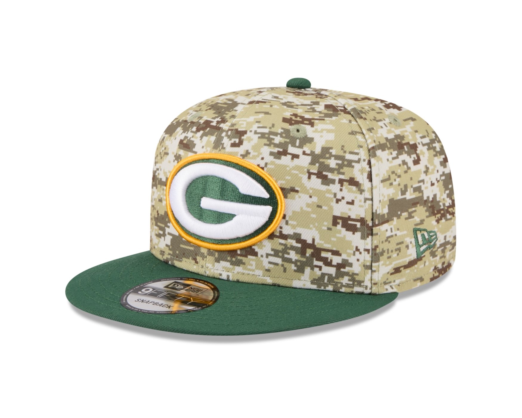 Bone New Era 9FIFTY Green Bay Packers NFL Salute Service 2025 Militar