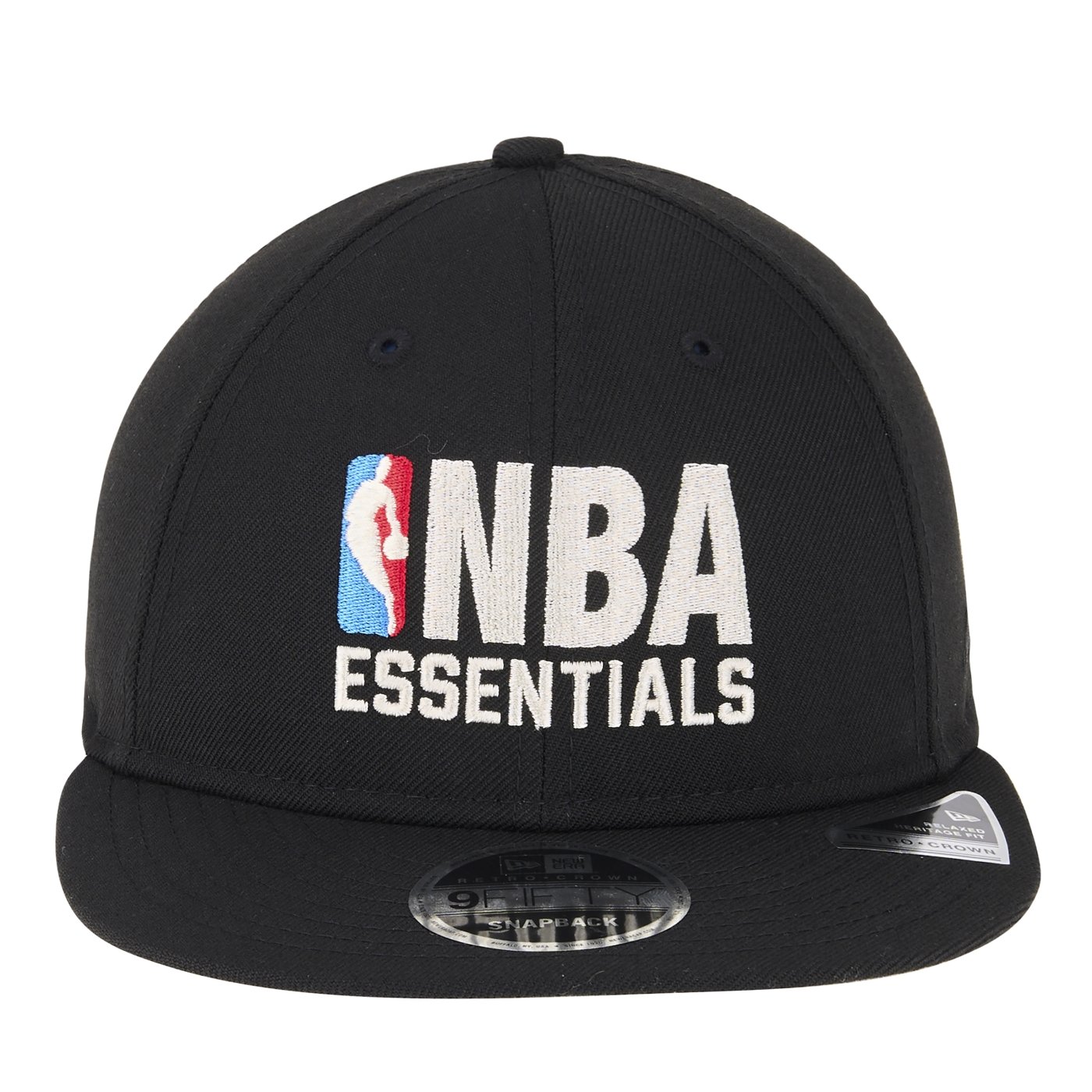 Bone New Era 9FIFTY RETRO CROWN  NBA Preto Preto 2