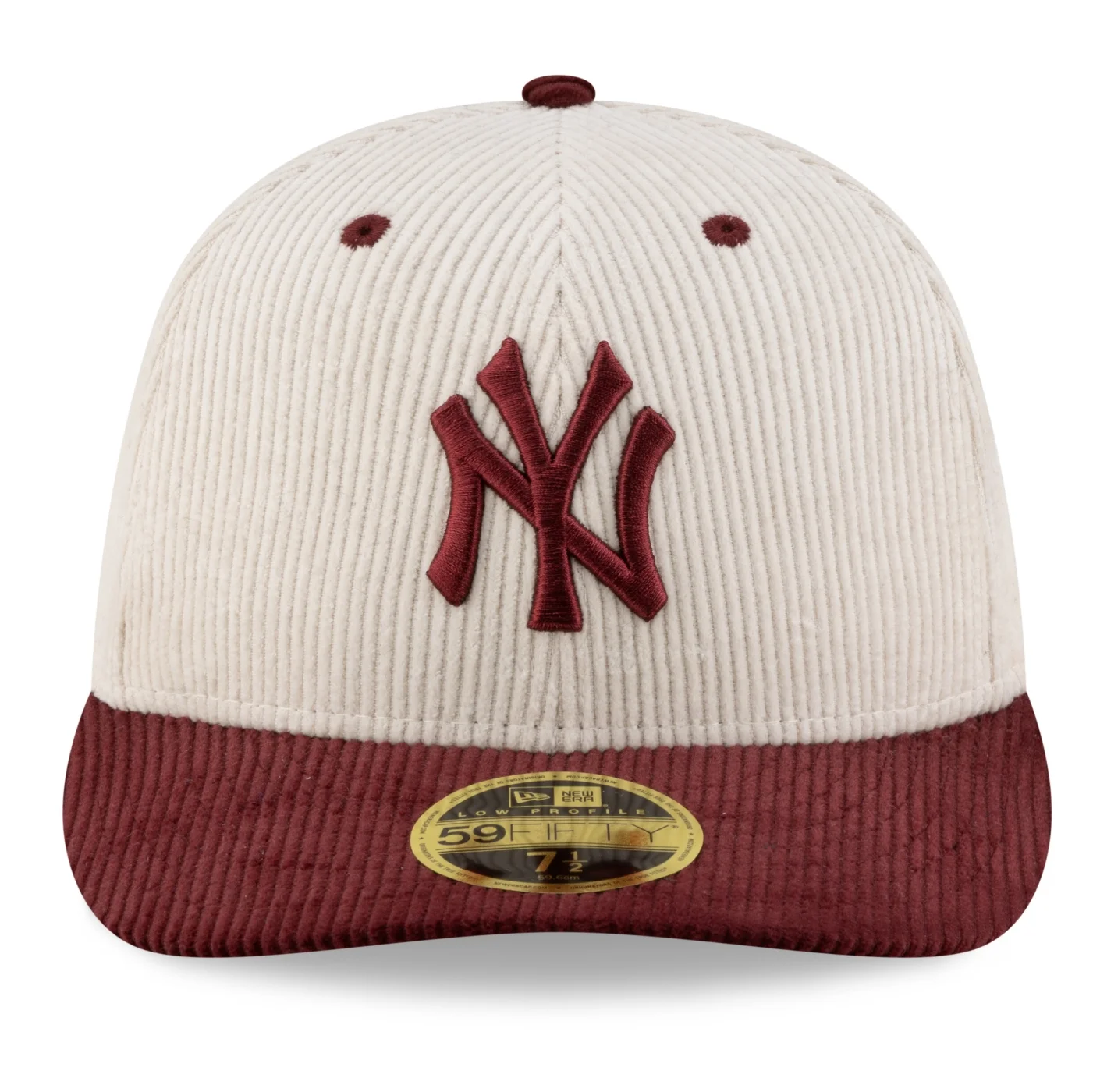 Bone New Era  9FIFTY Low Profile  New York Yankees MLB Bege Bege/Bordô 2