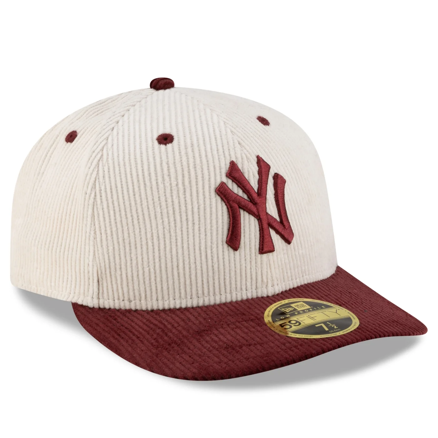 Bone New Era  9FIFTY Low Profile  New York Yankees MLB Bege Bege/Bordô 3
