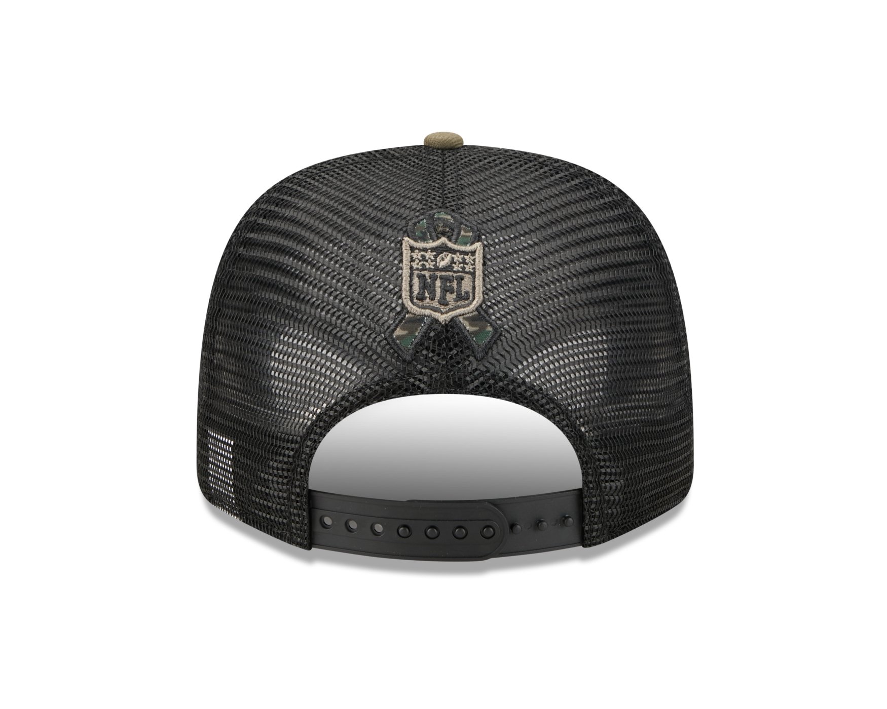 Bone New Era 9SEVENTY Buffalo Bills NFL Salute Service 2025 Azul Verde 4