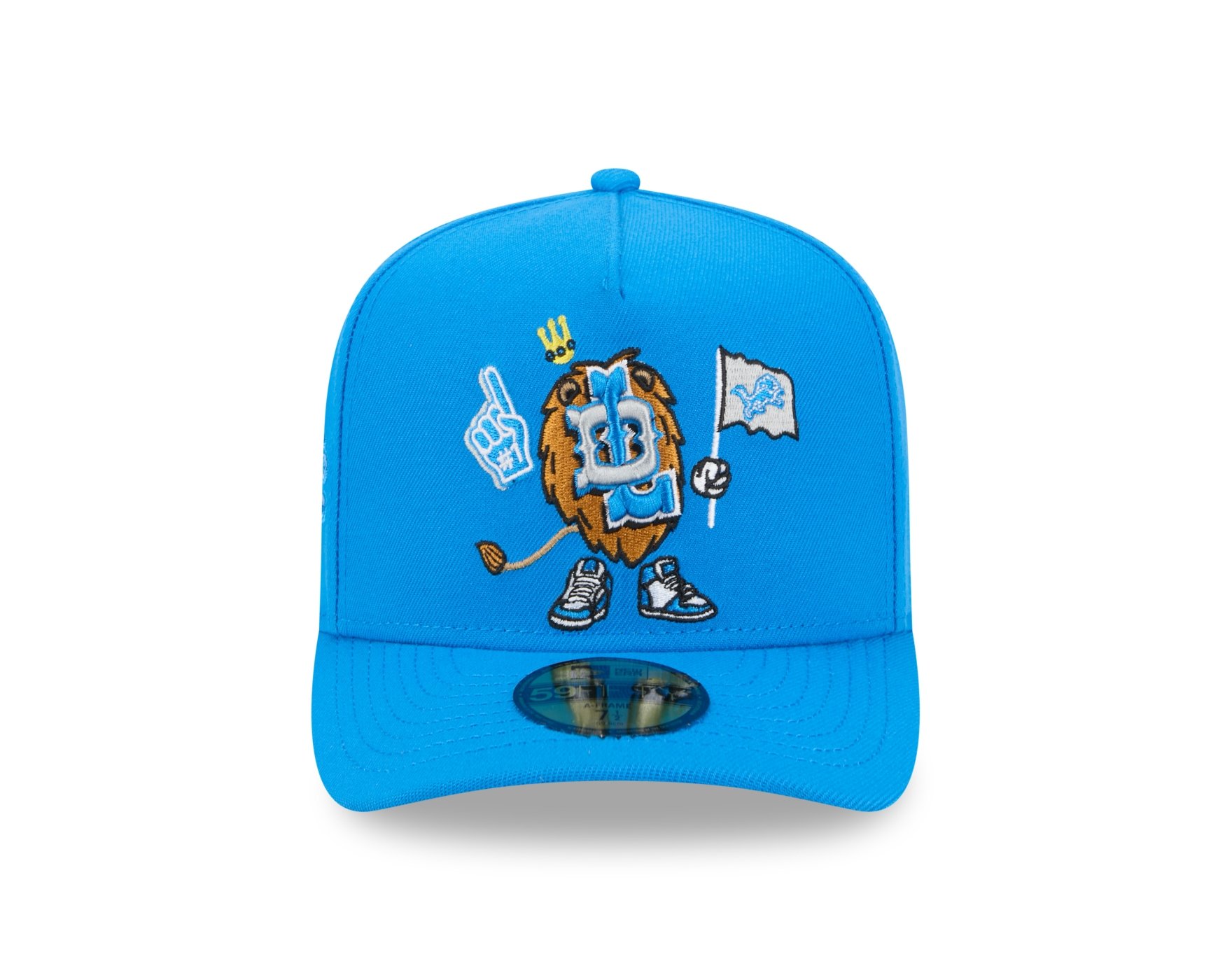 Bone New Era 59FIFTY Detroit Lions NFL Azul Azul 2