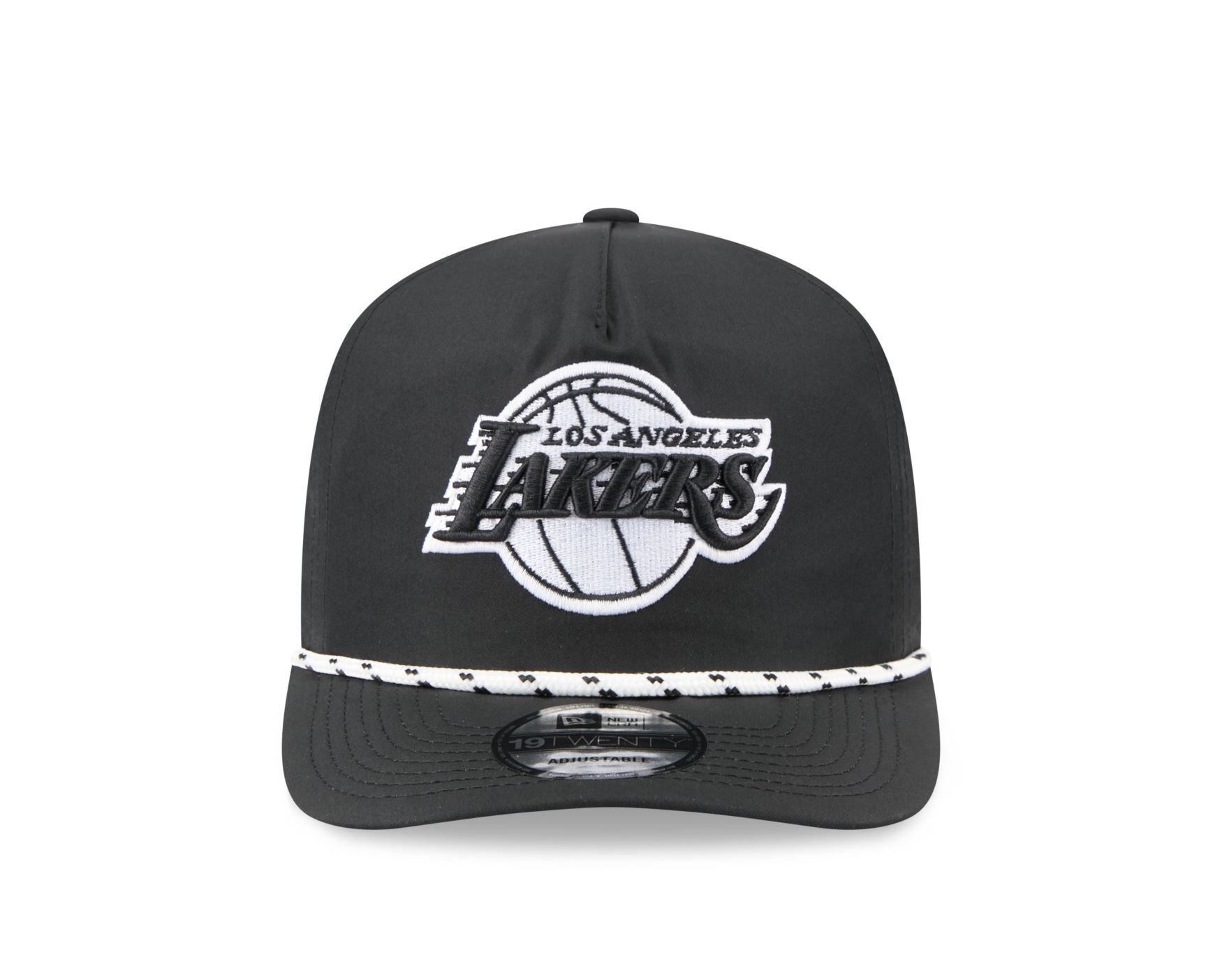 Bone New Era 19TWENTY Los Angeles Lakers Quickstrike 2025 Preto Preto 3