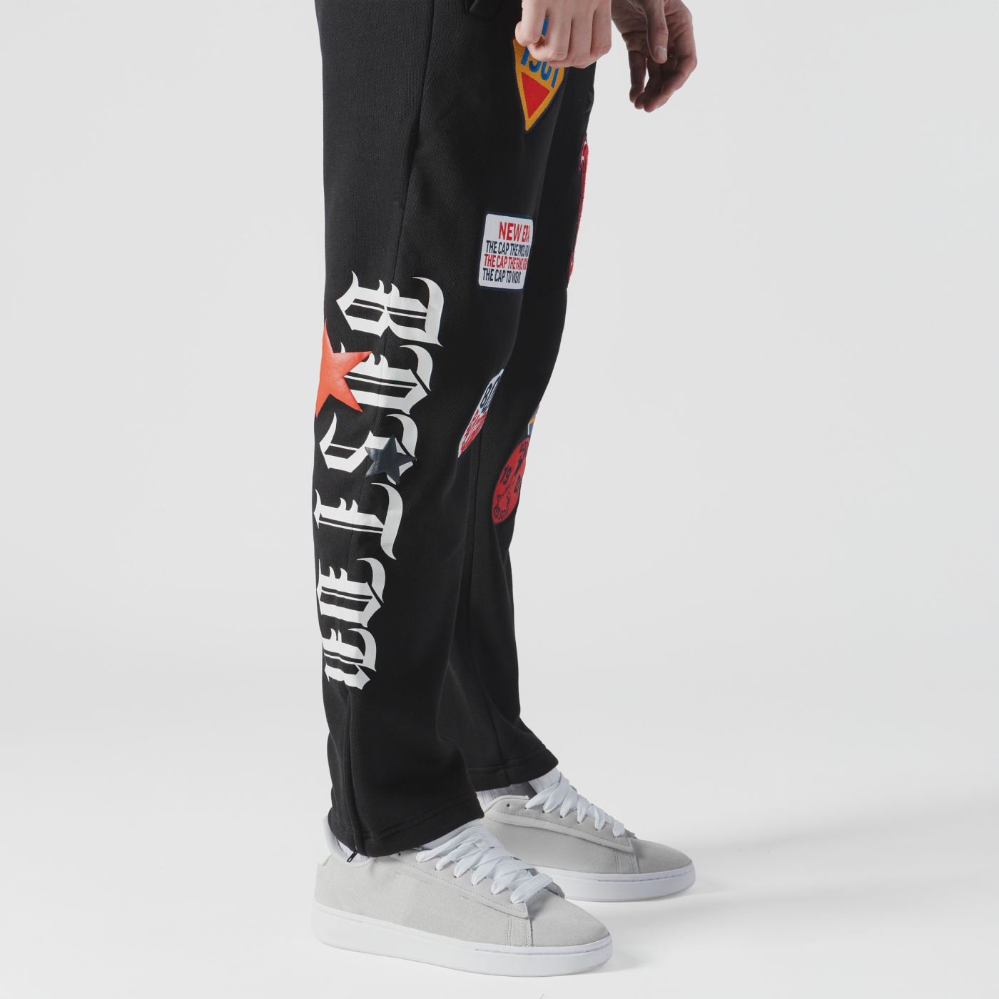 Calca New Era Moletom Boston Red Sox MLB Preto Preto 2