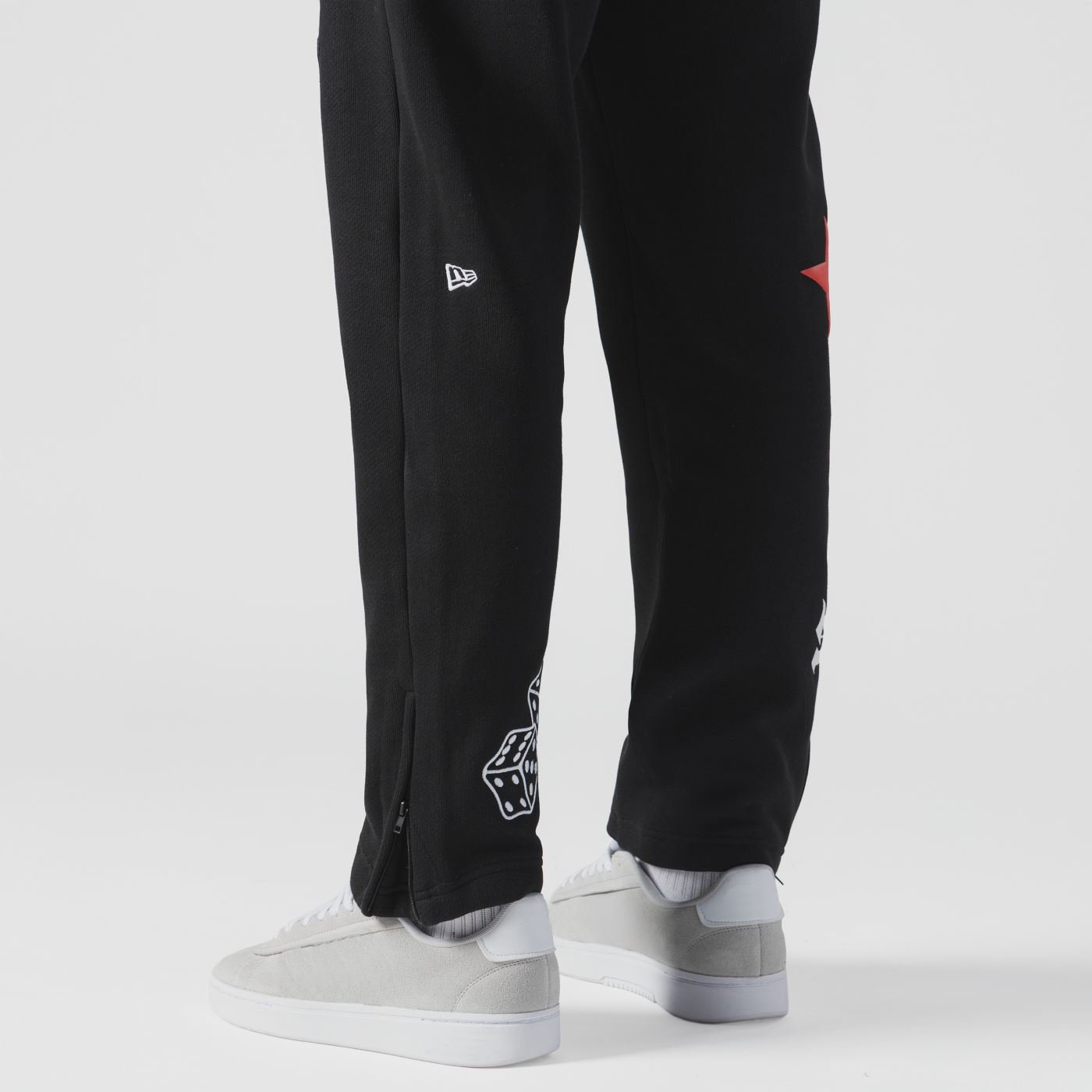 Calca New Era Moletom Boston Red Sox MLB Preto Preto 3