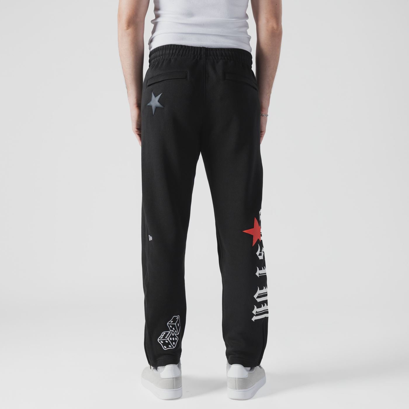 Calca New Era Moletom Boston Red Sox MLB Preto Preto 4