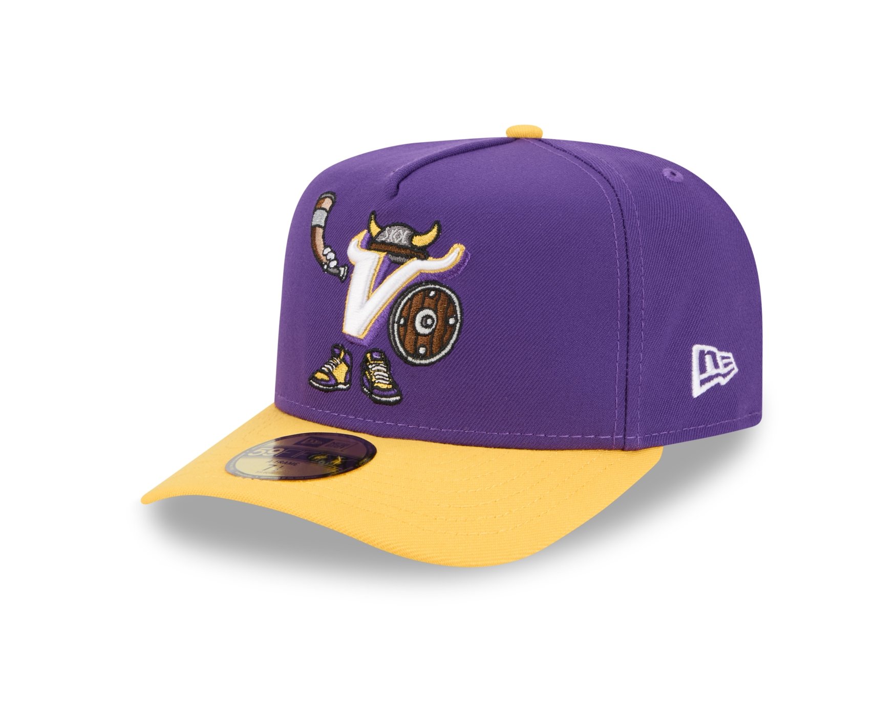 Bone New Era 59FIFTY Minnesota Vikings NFL Roxo