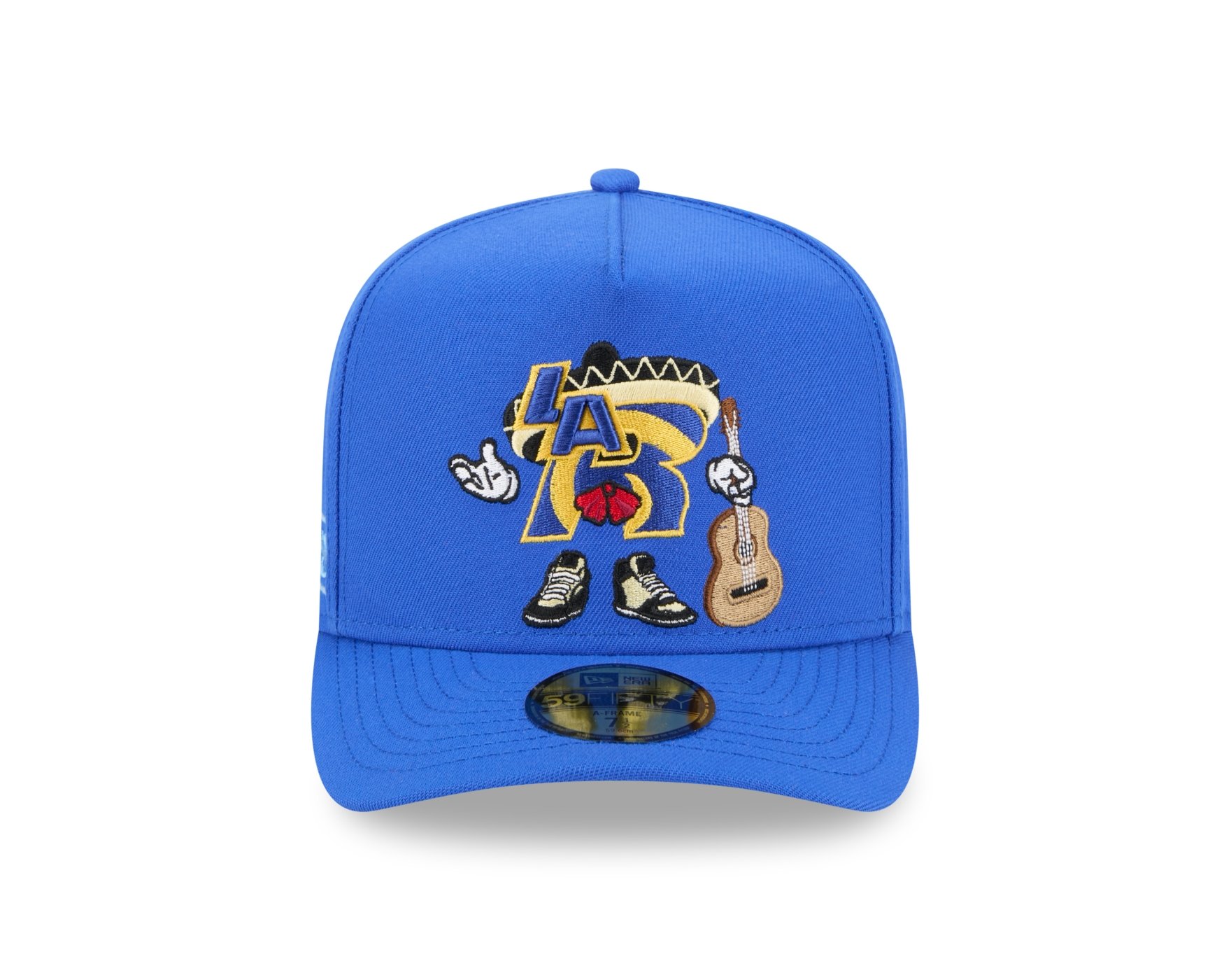 Bone New Era 59FIFTY Los Angeles Rams NFL Azul Azul 2