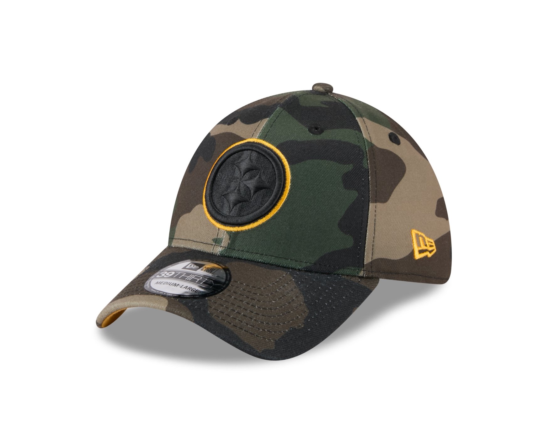 Bone New Era 39THIRTY Pittsburgh Steelers NFL Salute Service 2025 Militar
